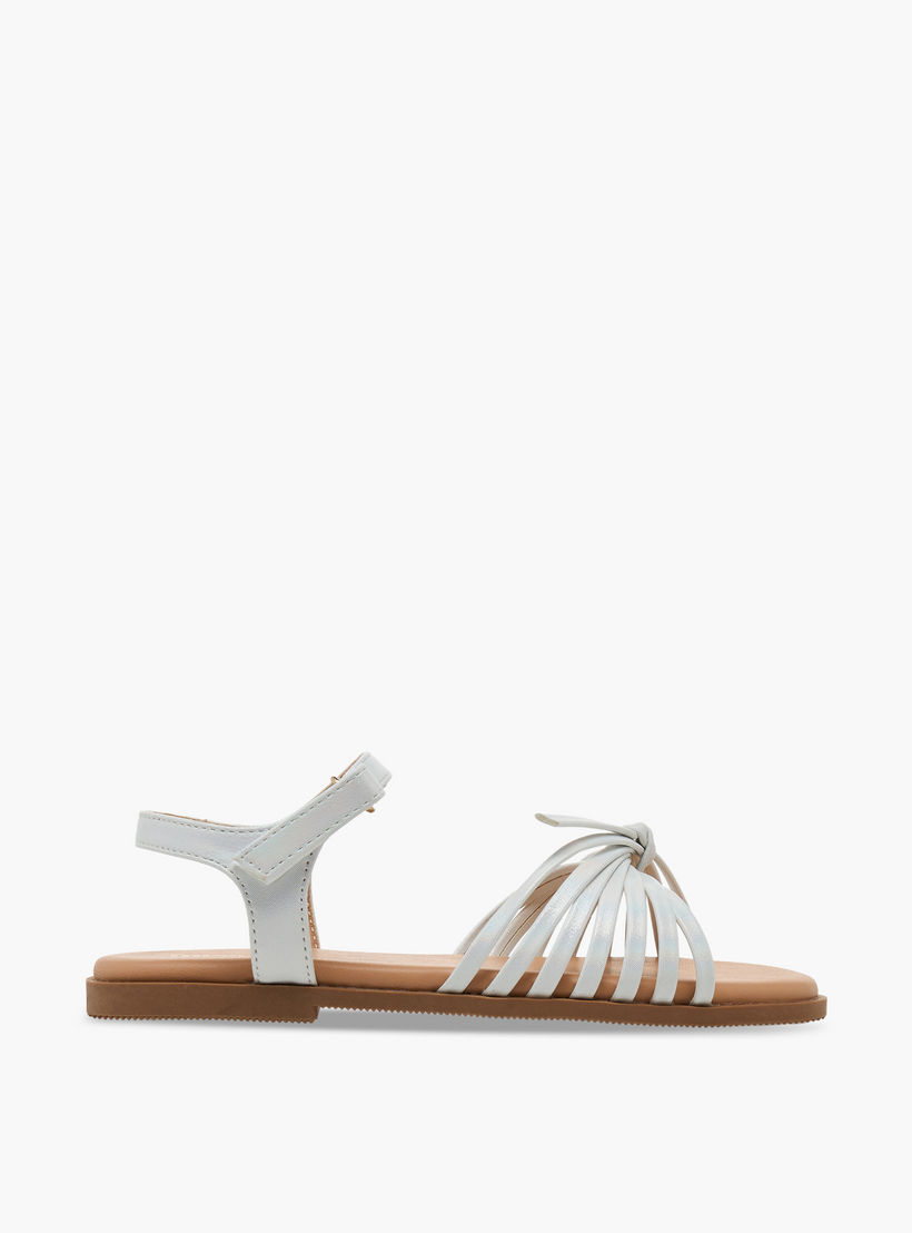 صندل متعدد الأحزمة بشريط إغلاق لاصق للبنات من ليتل ميسي-girls-shoes-sandals-image-2