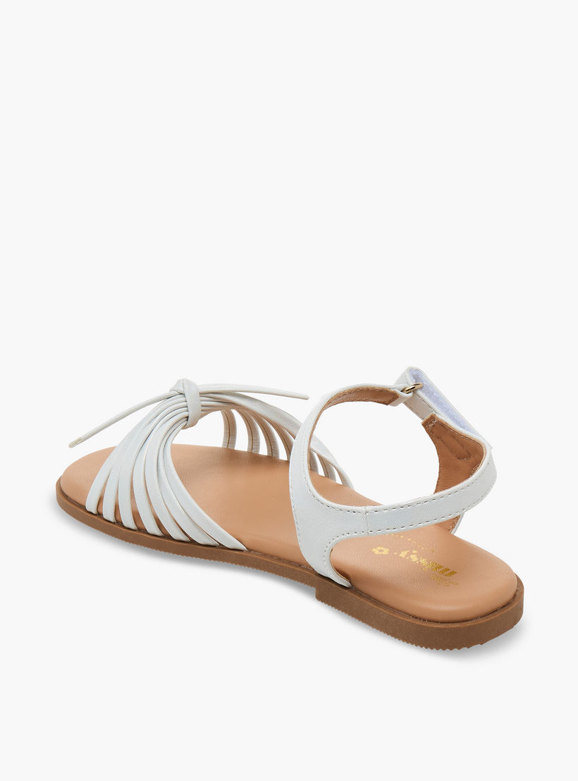 صندل متعدد الأحزمة بشريط إغلاق لاصق للبنات من ليتل ميسي-girls-shoes-sandals-image-4