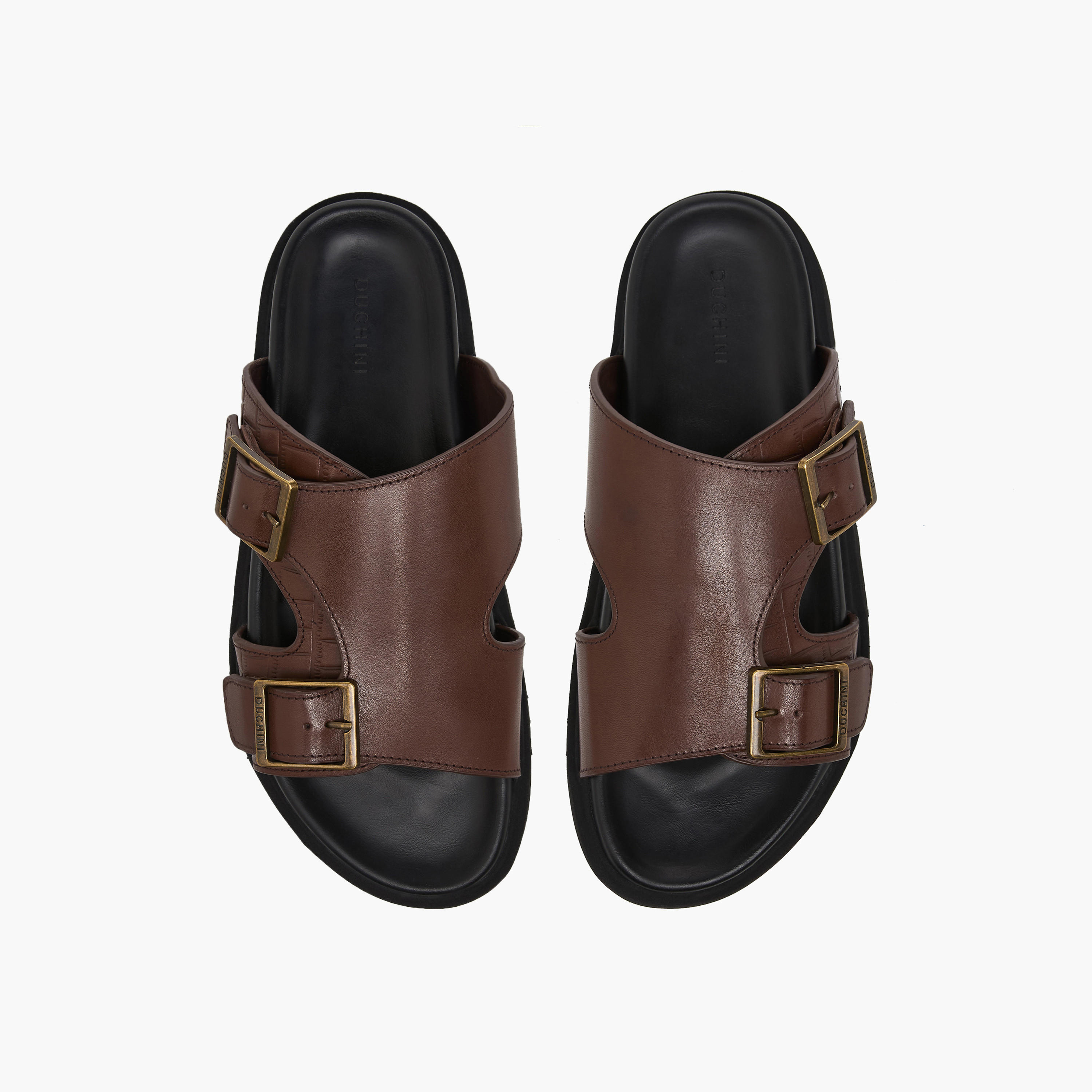 Duchini Men Textured Comfort Sandals-men-shoes-sandals-image-1