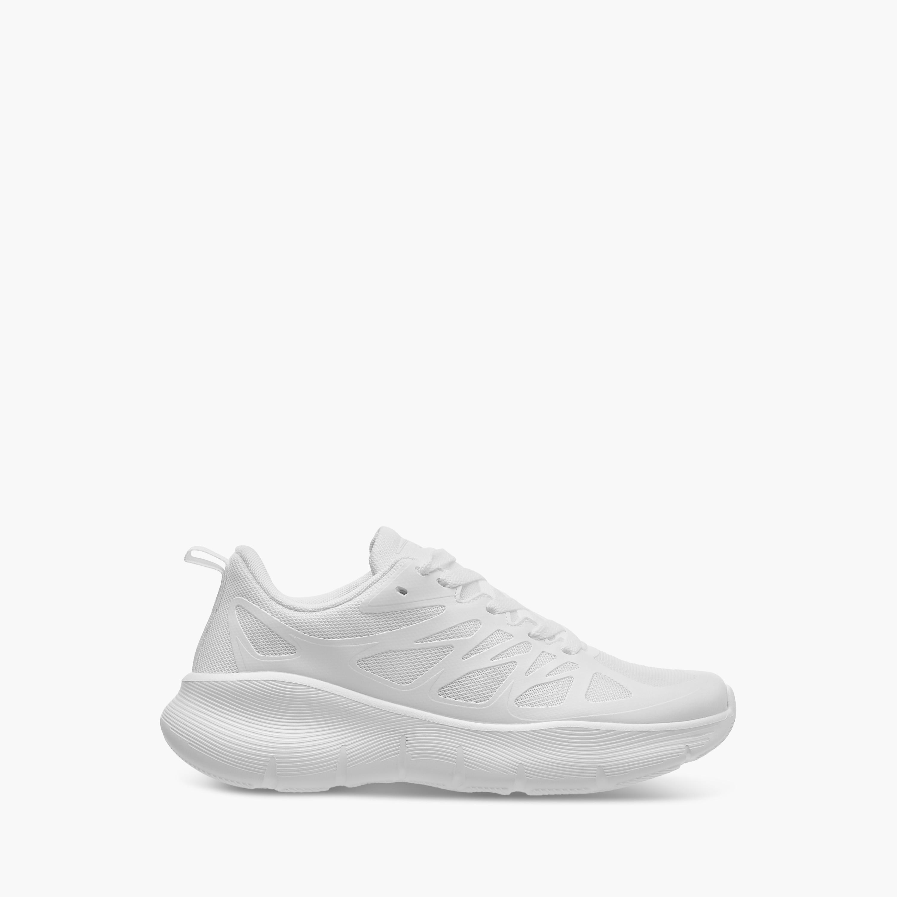 Dash Textured Lace-Up Sports Shoes with Pull Tabs-sports-women-shoes-image-3