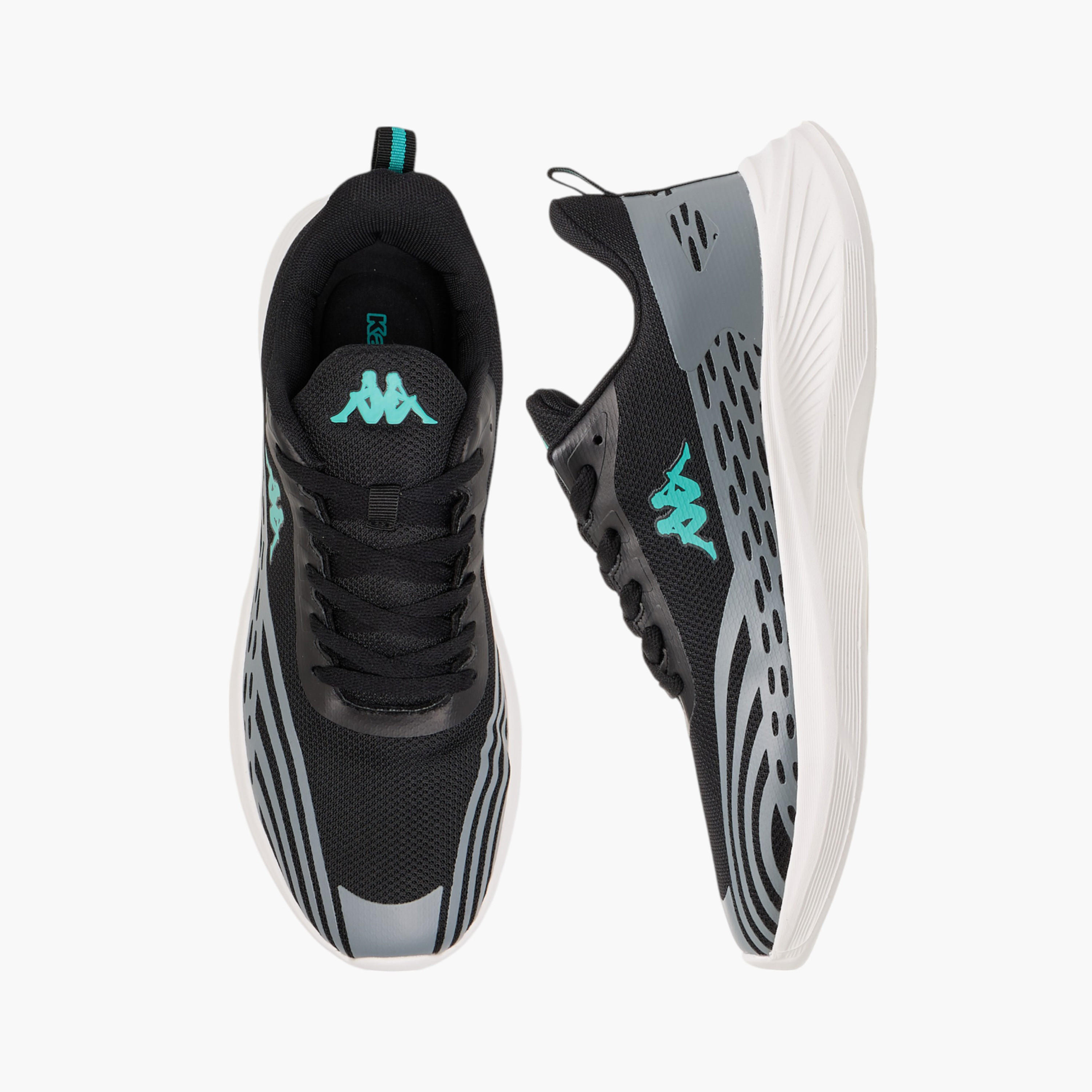 Kappa Men's Logo Print Sports Shoes with Lace-Up Closure-sports-men-shoes-image-1