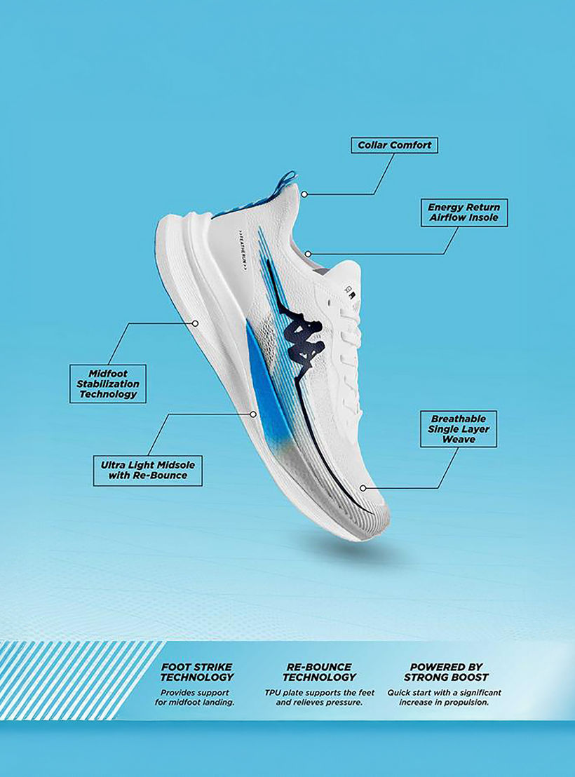 حذاء جري برباط إغلاق وتفاصيل شعار للرجال من كابا - RUN 2.0-men-shoes-sneakers-image-6