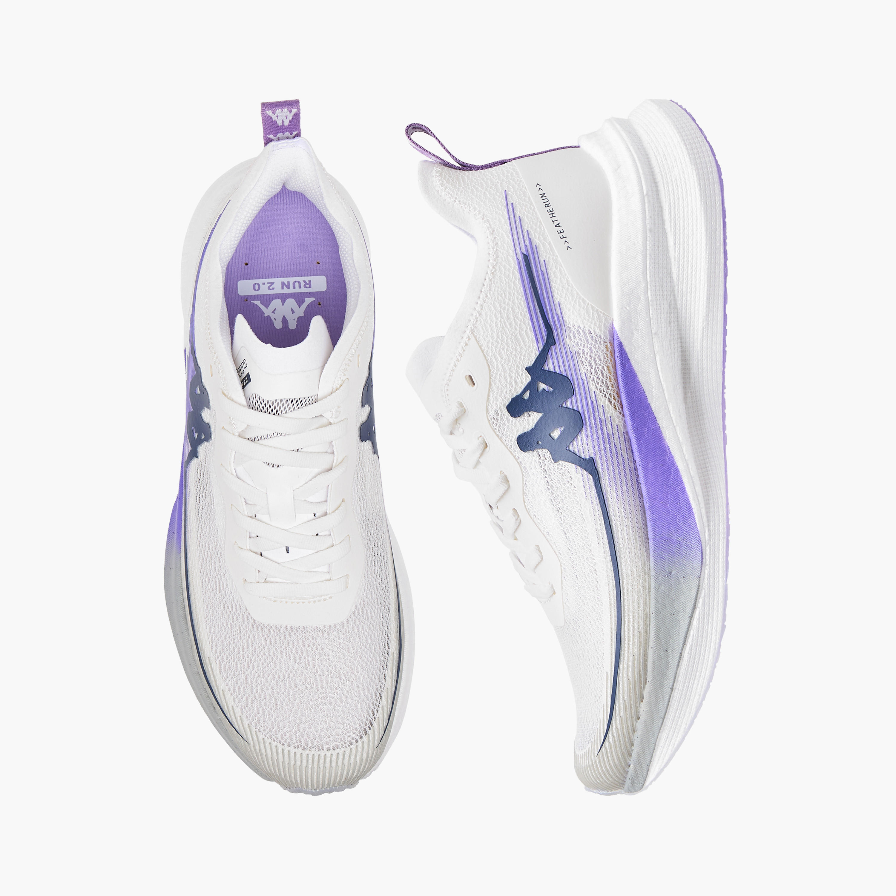 حذاء جري برباط إغلاق وتفاصيل شعار للنساء من كابا - RUN 2.0-sports-women-shoes-image-1