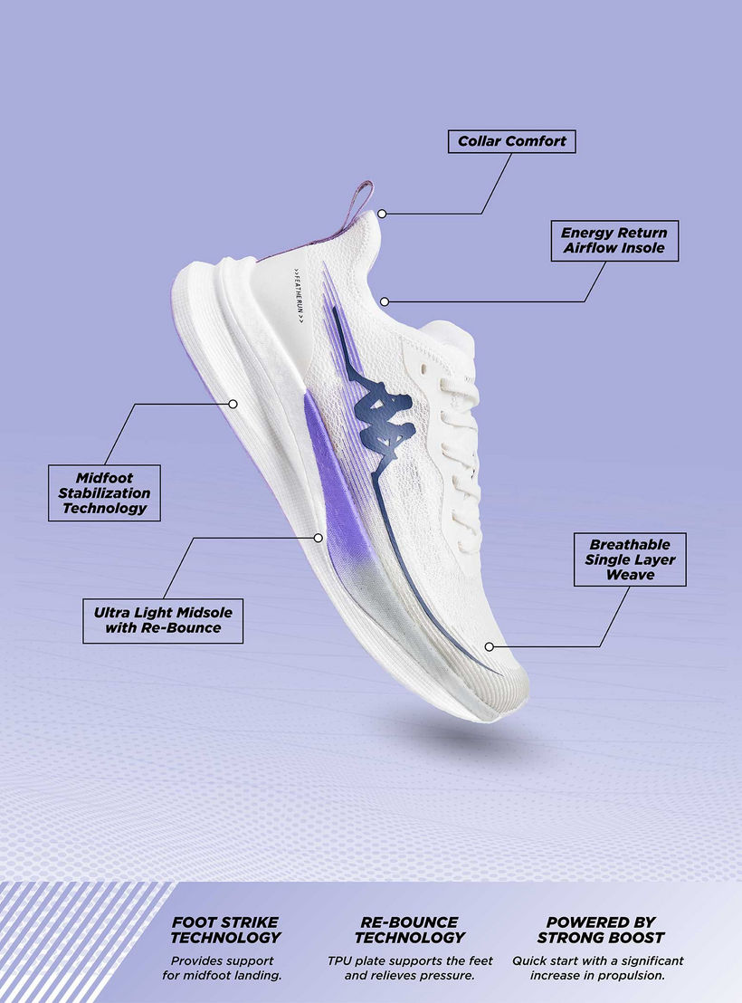 حذاء جري برباط إغلاق وتفاصيل شعار للنساء من كابا - RUN 2.0-sports-women-shoes-image-7