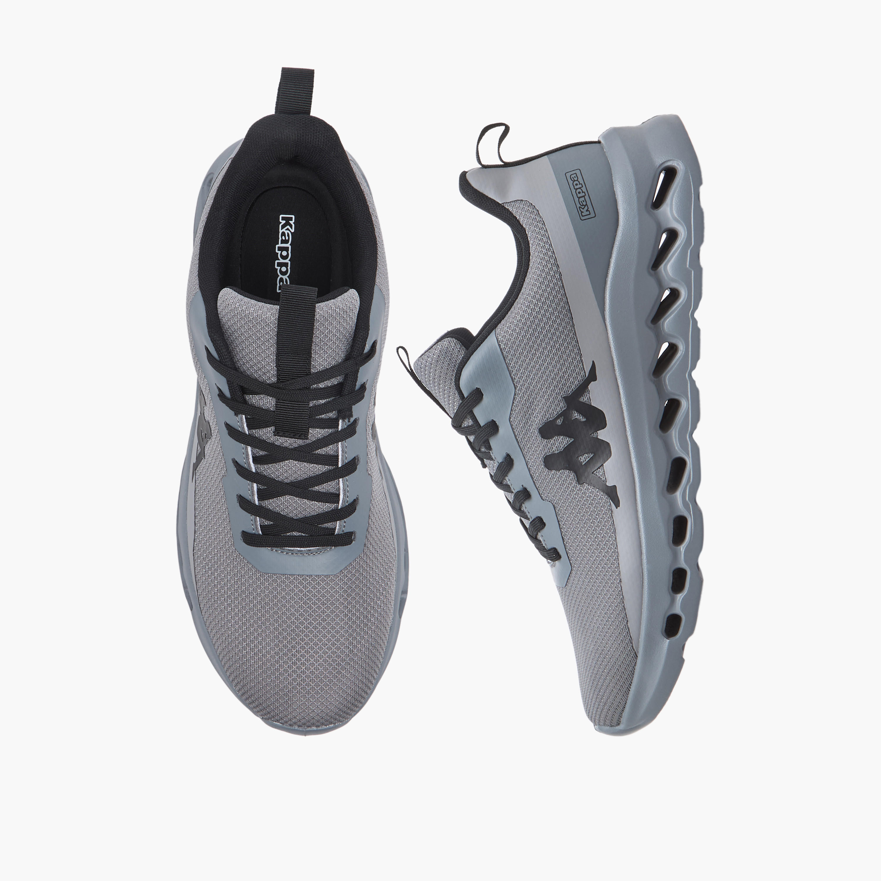 Kappa Men Logo Print Lace-Up Sports Shoes-men-shoes-sports-image-1