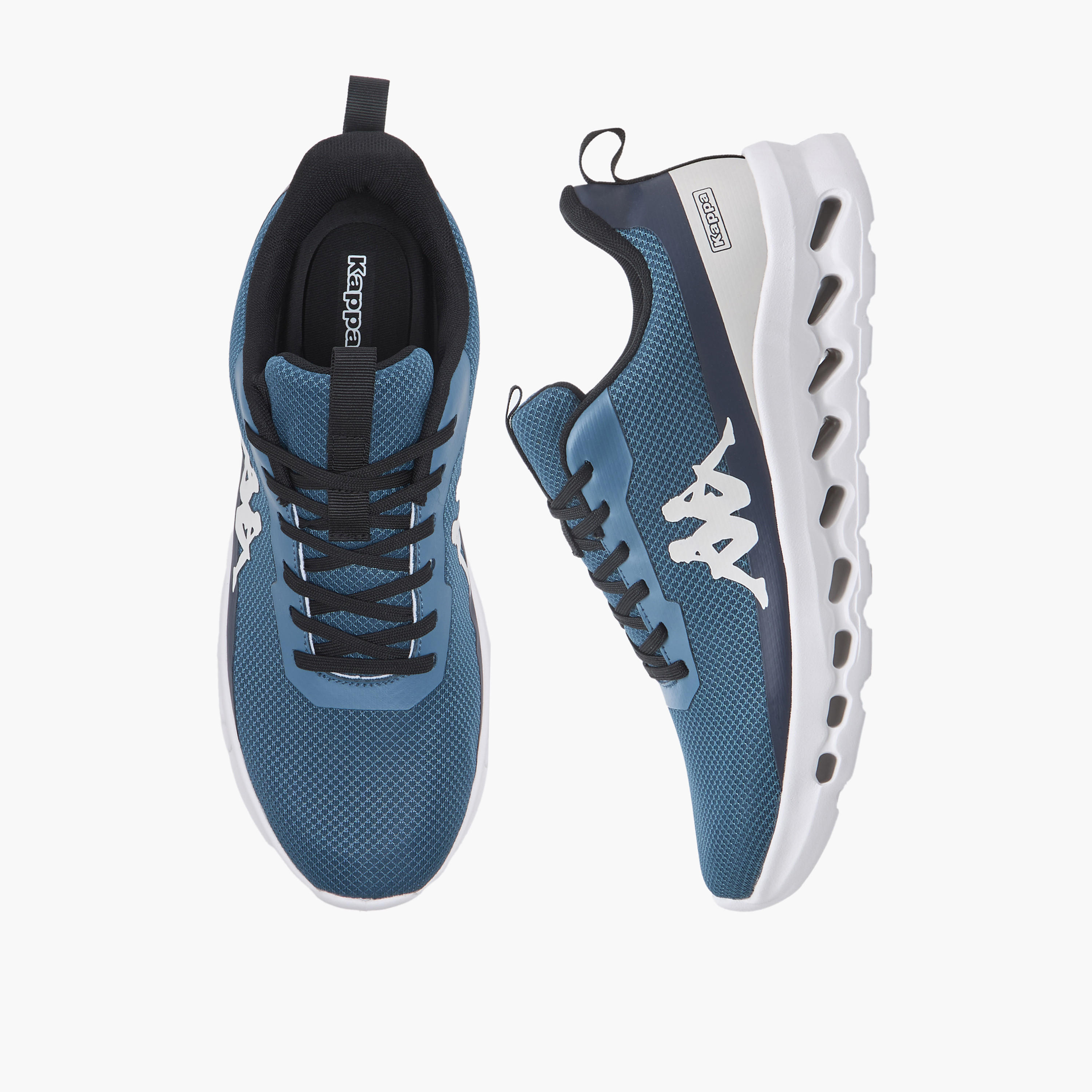 حذاء رياضي بطبعات شعار ورباط إغلاق للرجال من كابا-men-shoes-sports-image-1