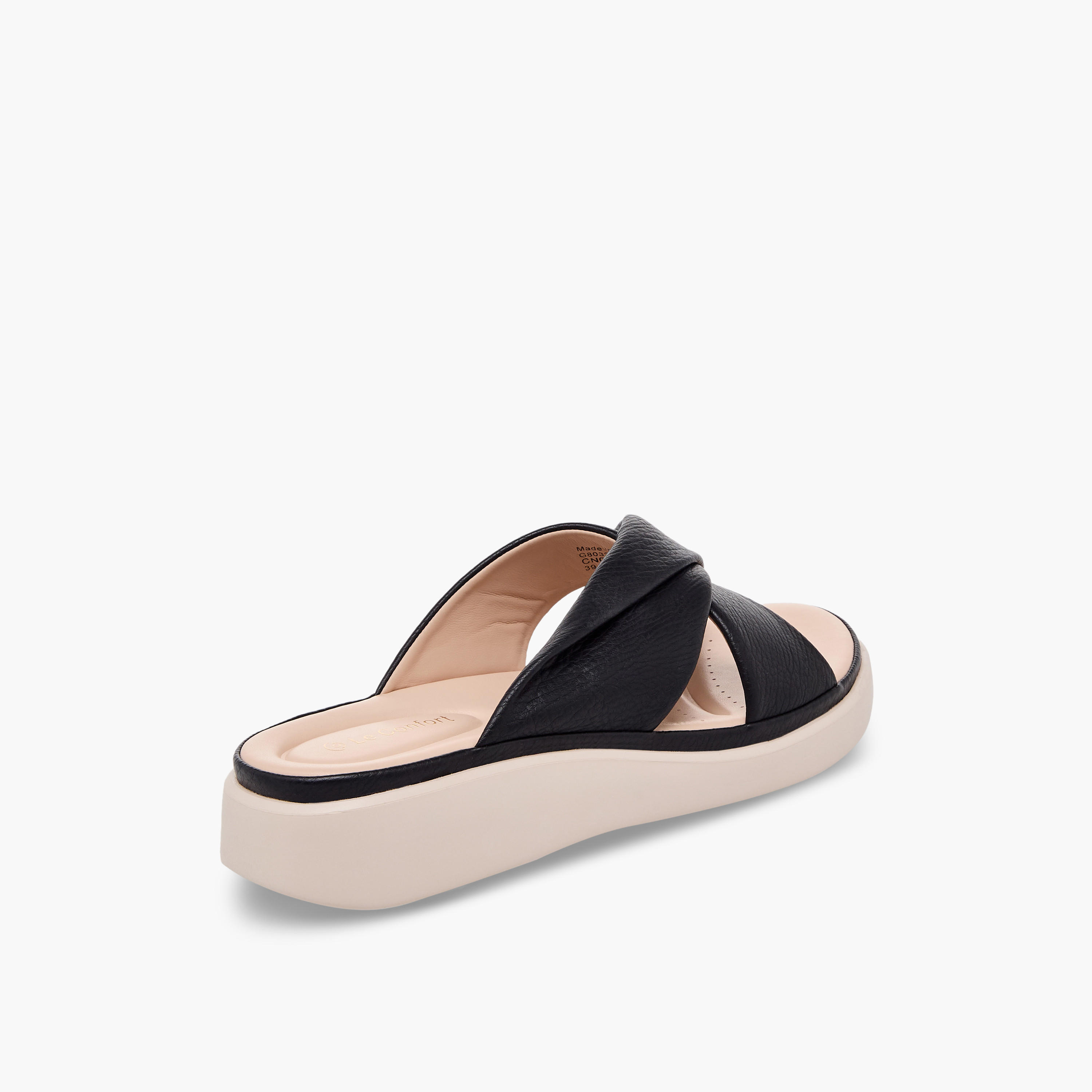 صندل بأحزمة متقاطعة وكعب ويدج للنساء من لو كونفورت-women-shoes-sandals-heeled-image-6