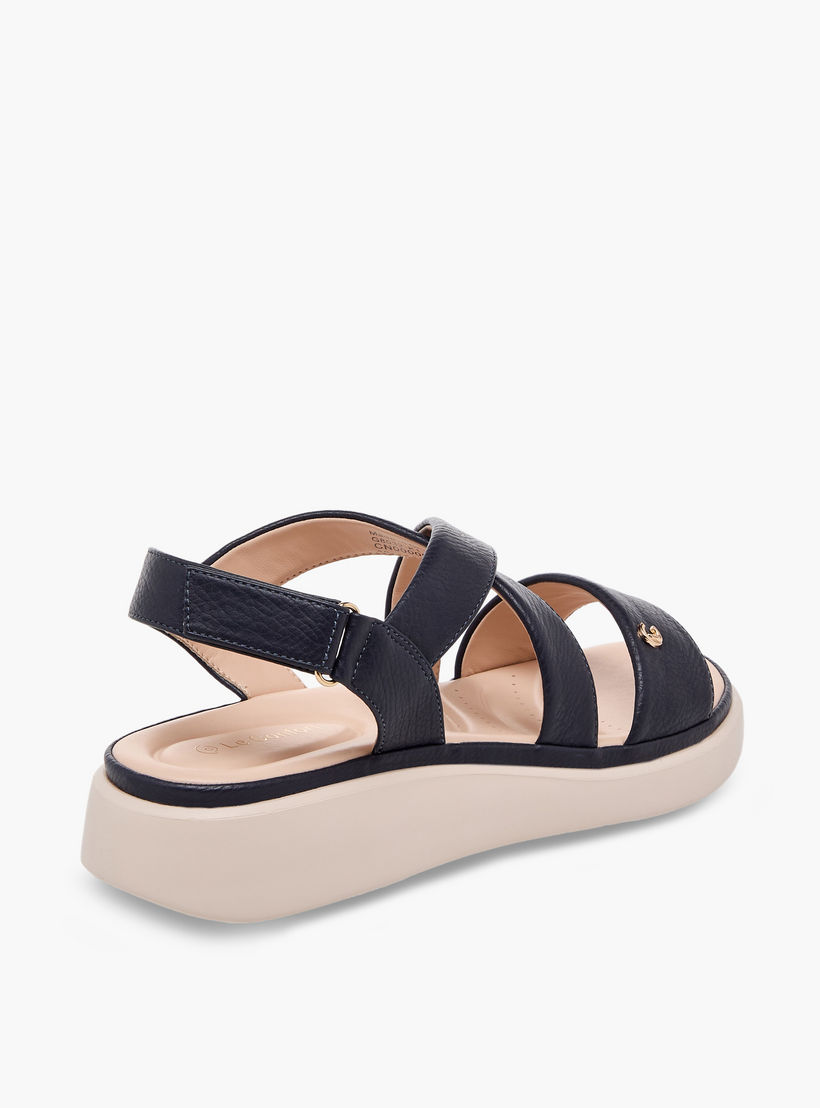صندل بارز الملمس بأحزمة متقاطعة للنساء من لو كونفورت-women-shoes-sandals-heeled-image-6