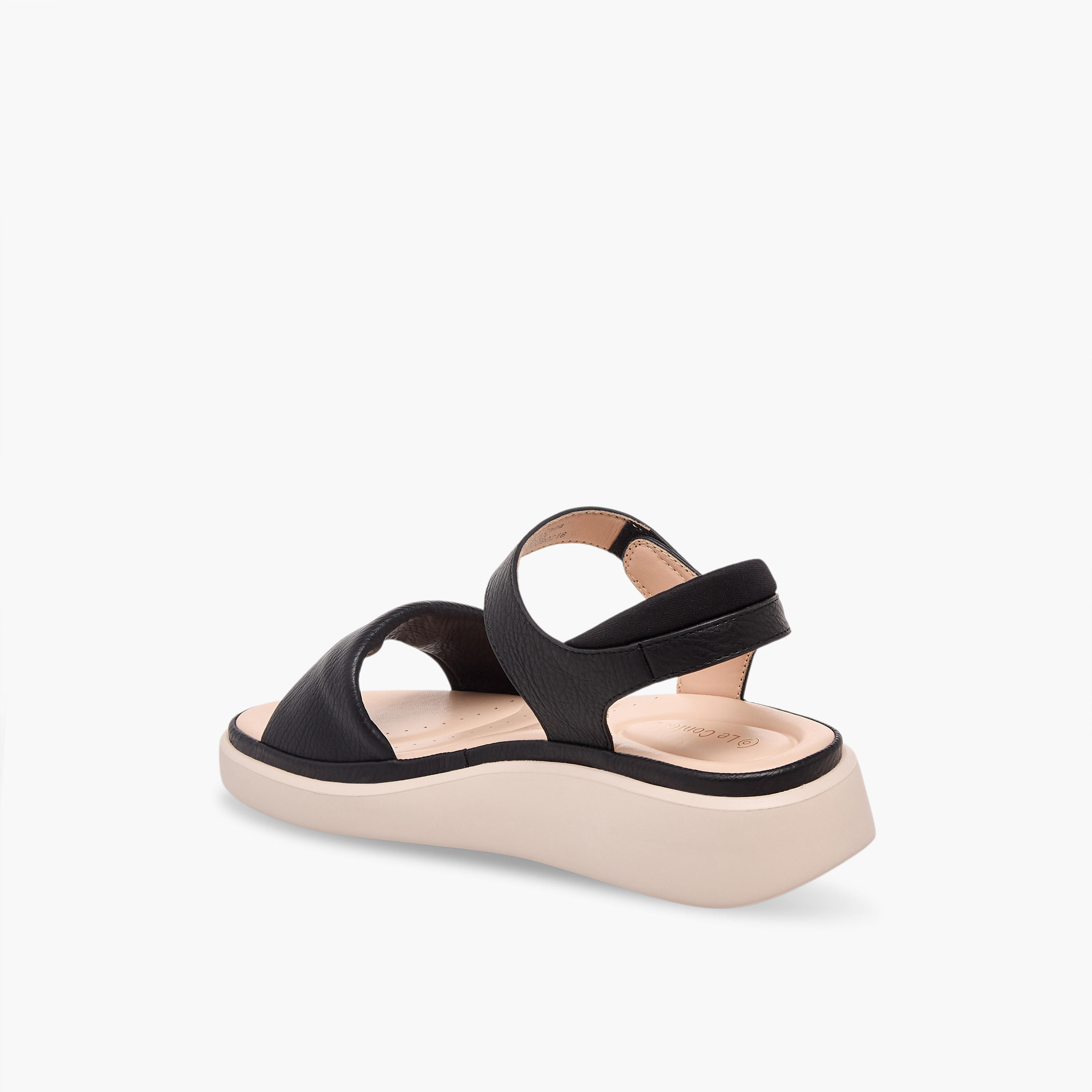 صندل بأحزمة وشريط لاصق من لو كونفورت-women-shoes-flats-sandals-image-5