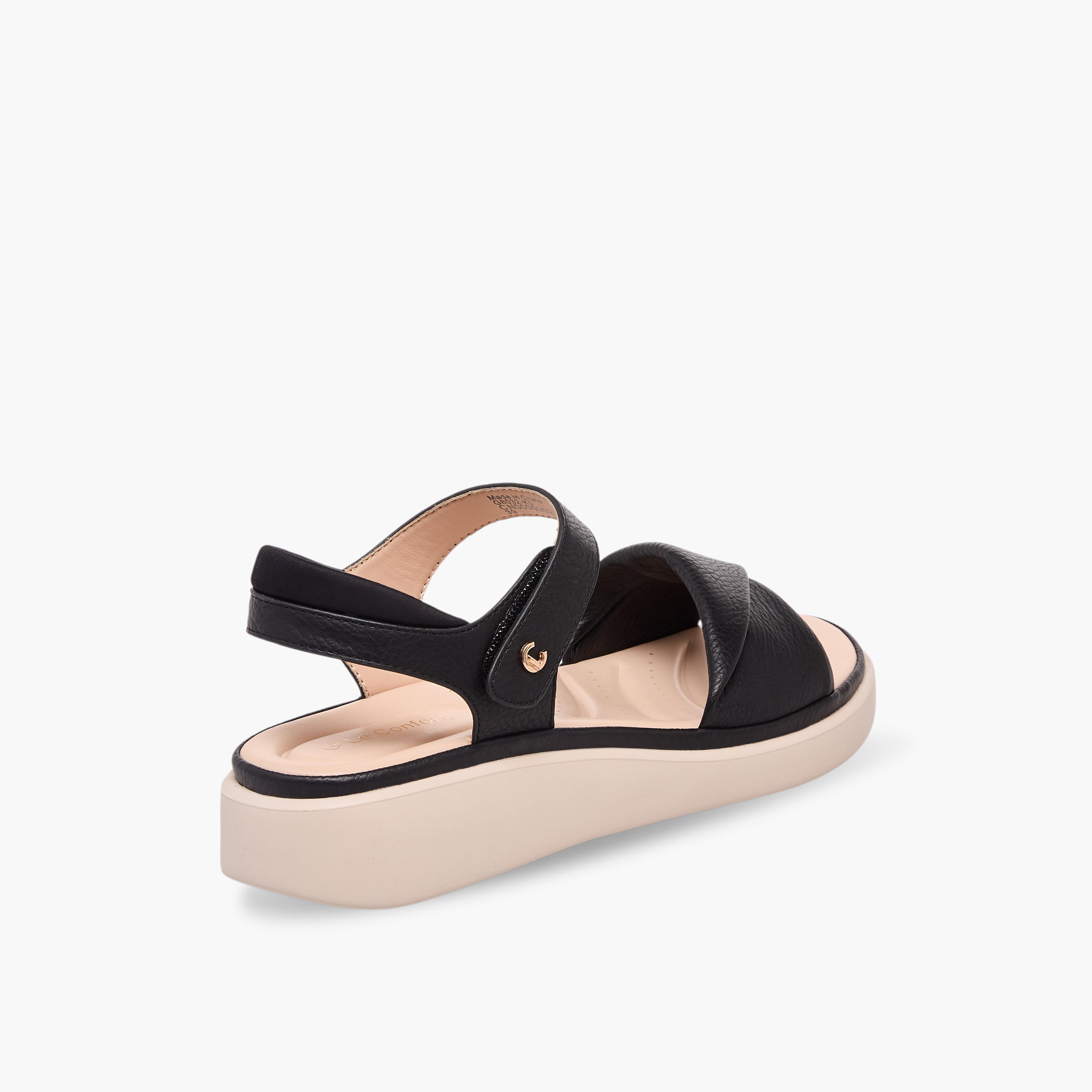صندل بأحزمة وشريط لاصق من لو كونفورت-women-shoes-flats-sandals-image-6
