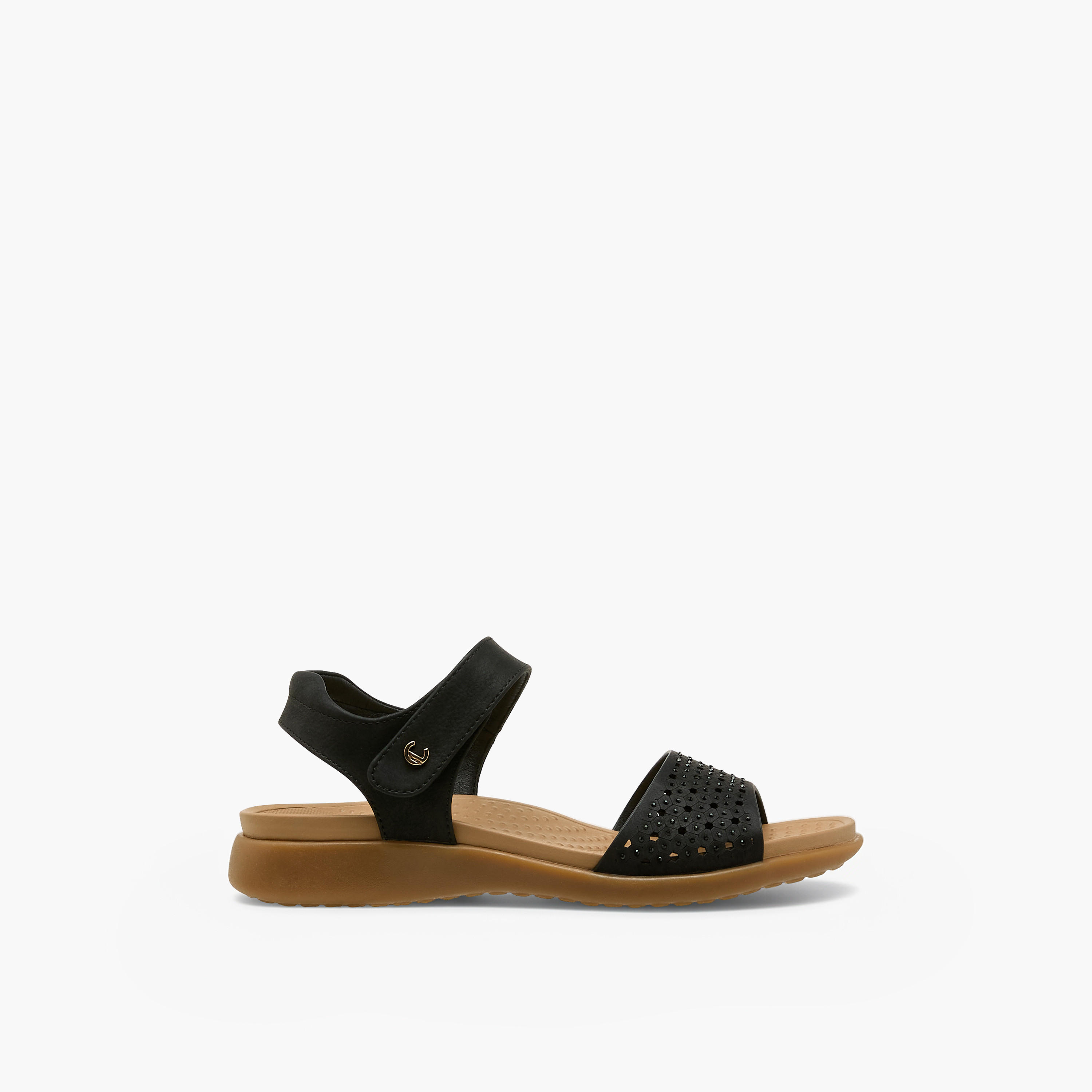 Le Confort Women Hook & Loop Strap Sandals-women-shoes-flats-sandals-image-2
