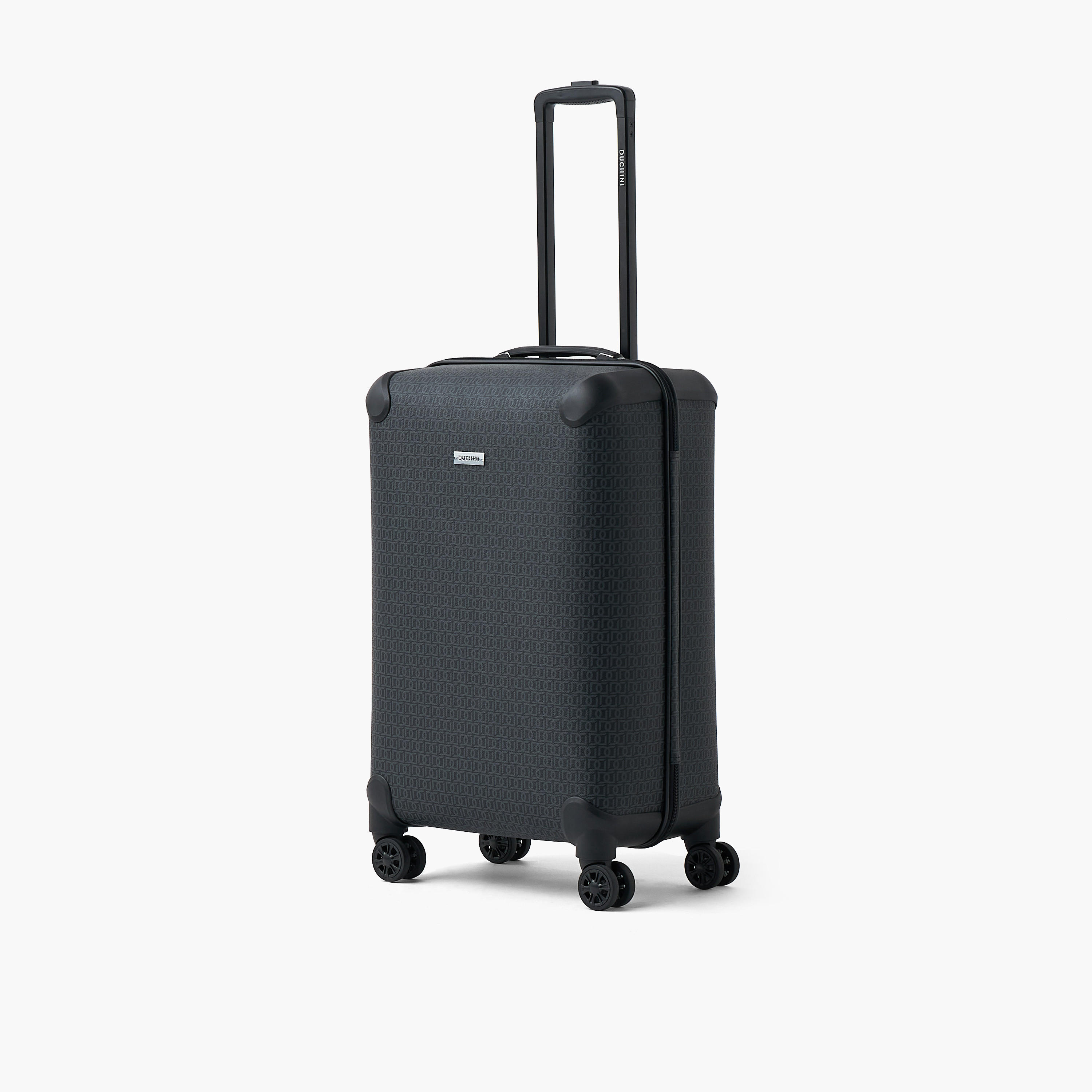 Duchini Textured Hardcase Trolley Bag with Retractable Handle-travel-luggagesandbags-luggage-image-1