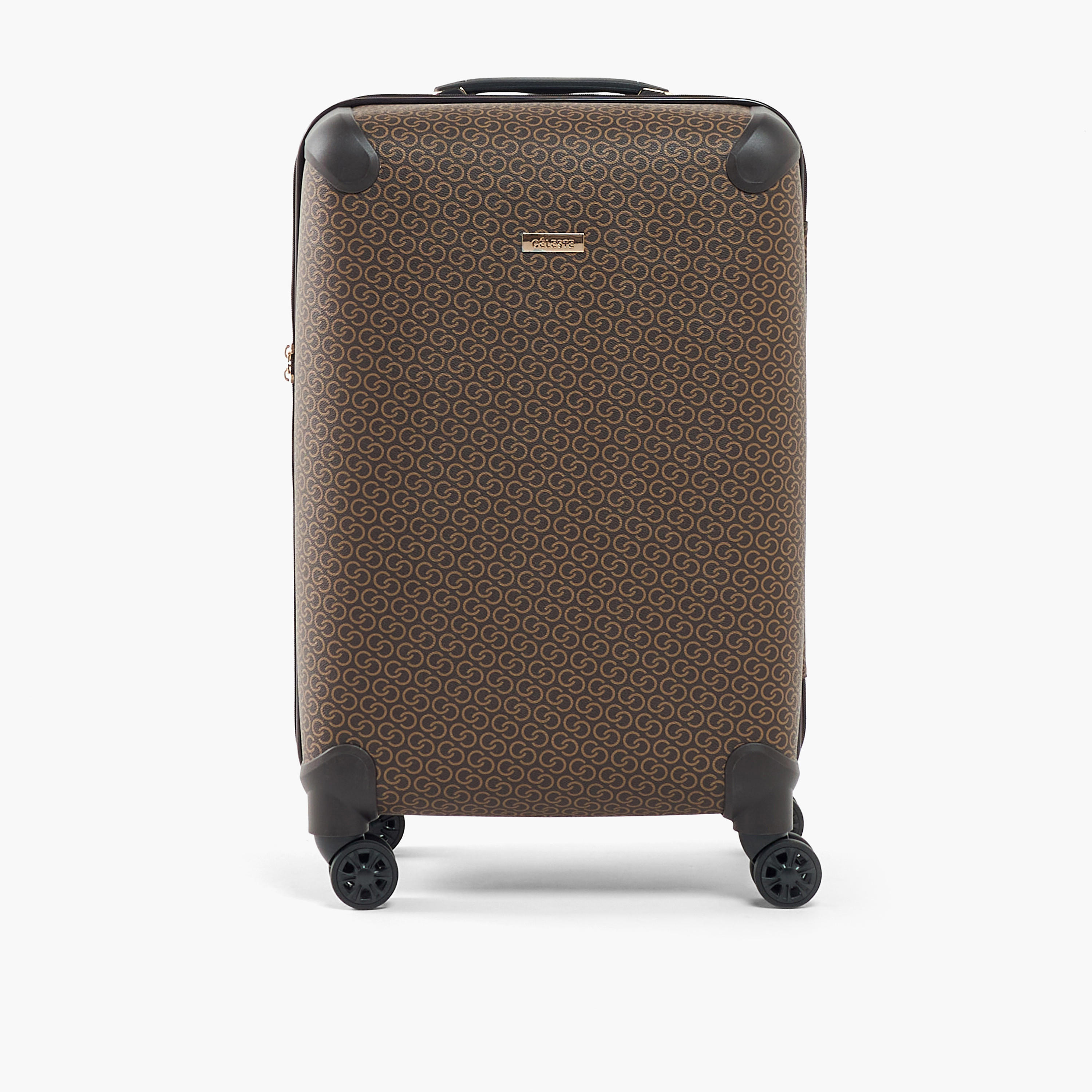 Celeste Textured Hardcase Trolley Bag with Retractable Handle-travel-luggagesandbags-luggage-image-2