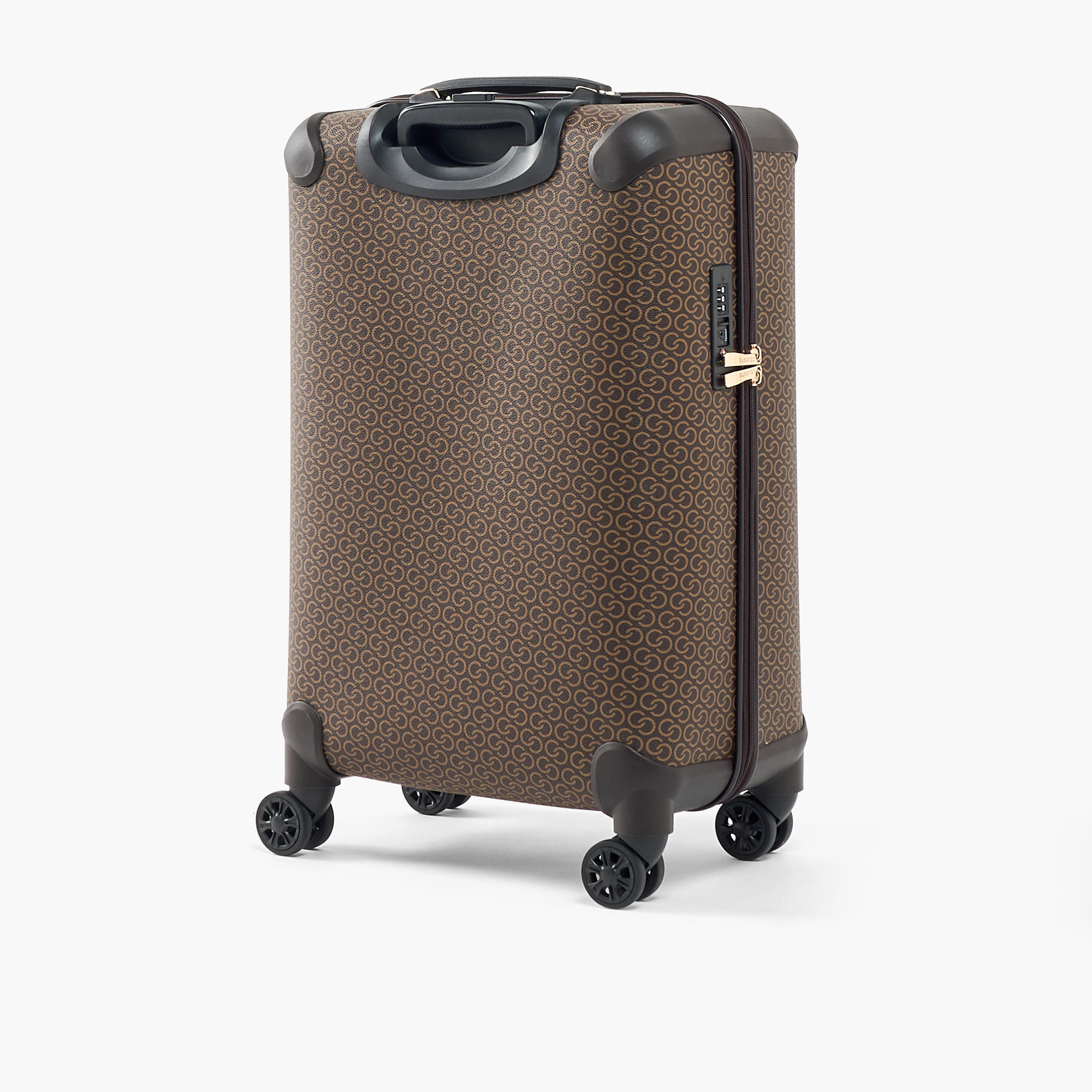 Celeste Textured Hardcase Trolley Bag with Retractable Handle-travel-luggagesandbags-luggage-image-3