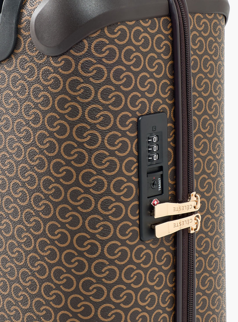 Celeste Textured Hardcase Trolley Bag with Retractable Handle-travel-luggagesandbags-luggage-image-4