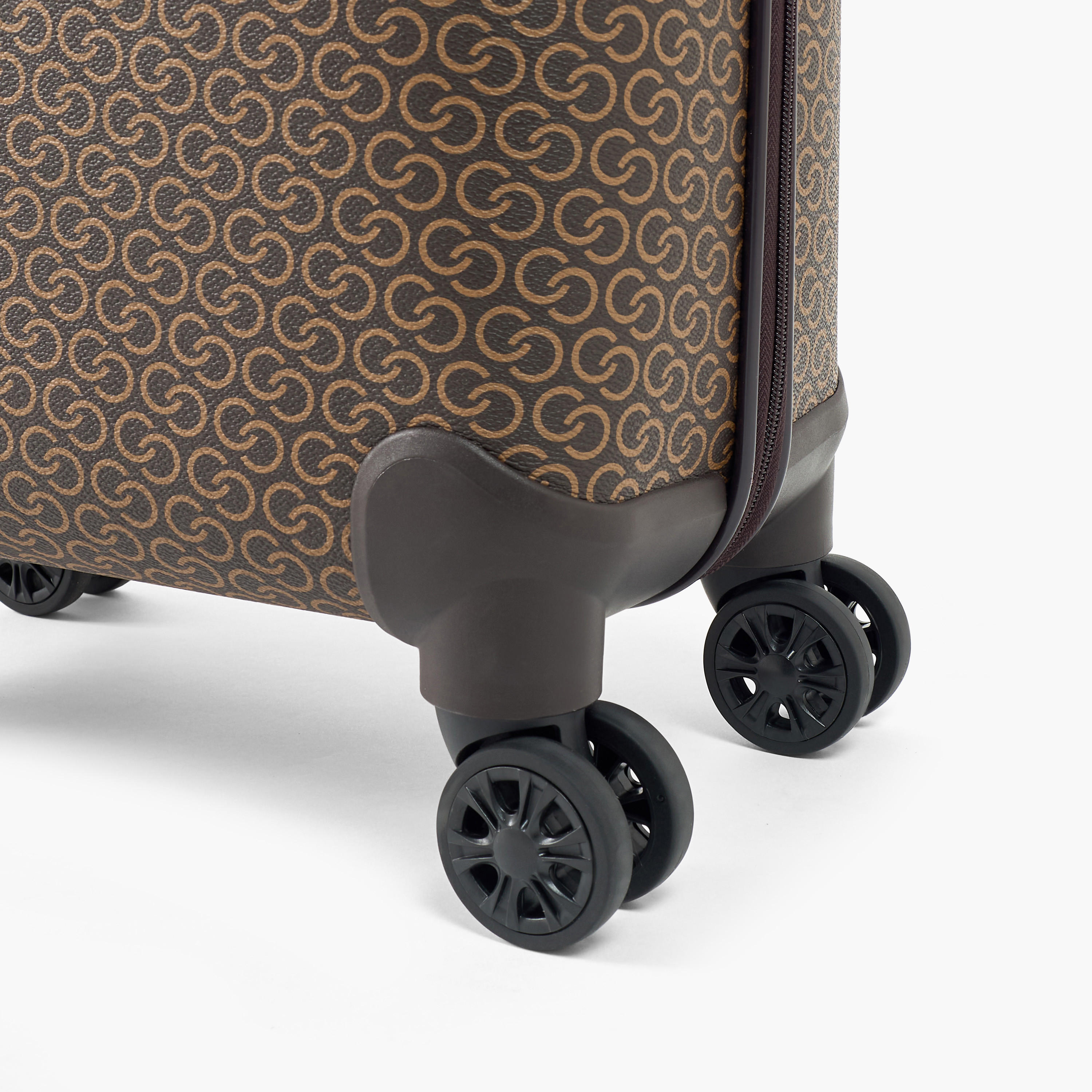 Celeste Textured Hardcase Trolley Bag with Retractable Handle-travel-luggagesandbags-luggage-image-7