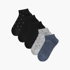 Duchini Men Socks Ankle Length - Set of 5-men-socks-image-1