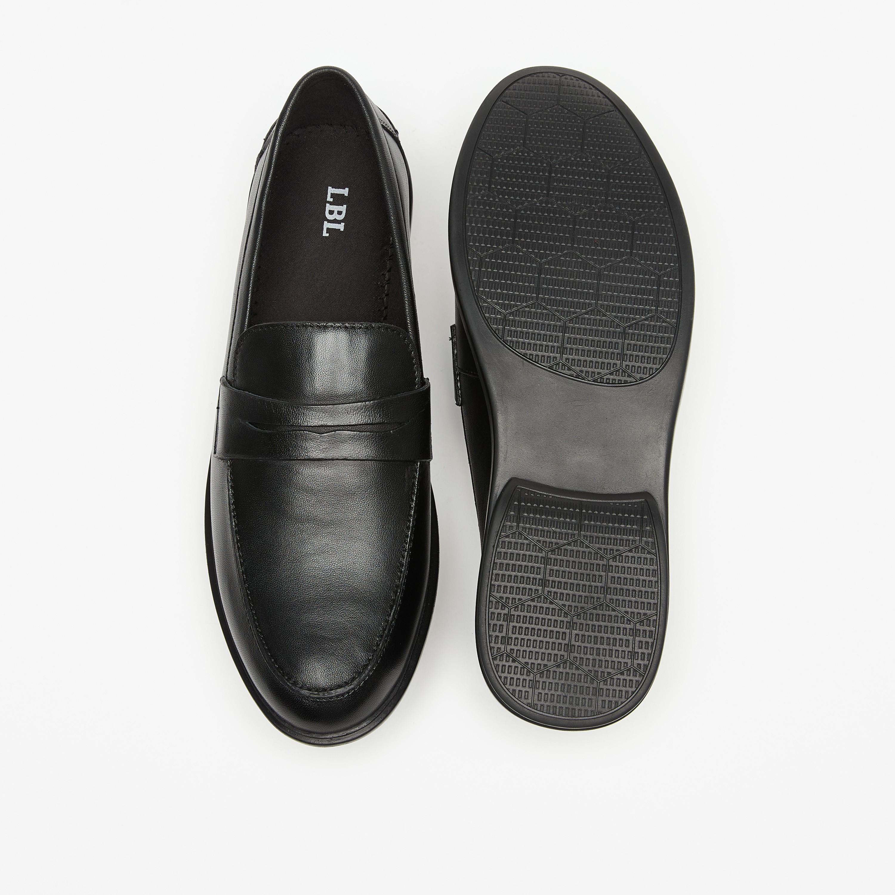حذاء سادة سهل الارتداء من إل بي إل من شو إكسبرس-men-shoes-formalshoes-image-4