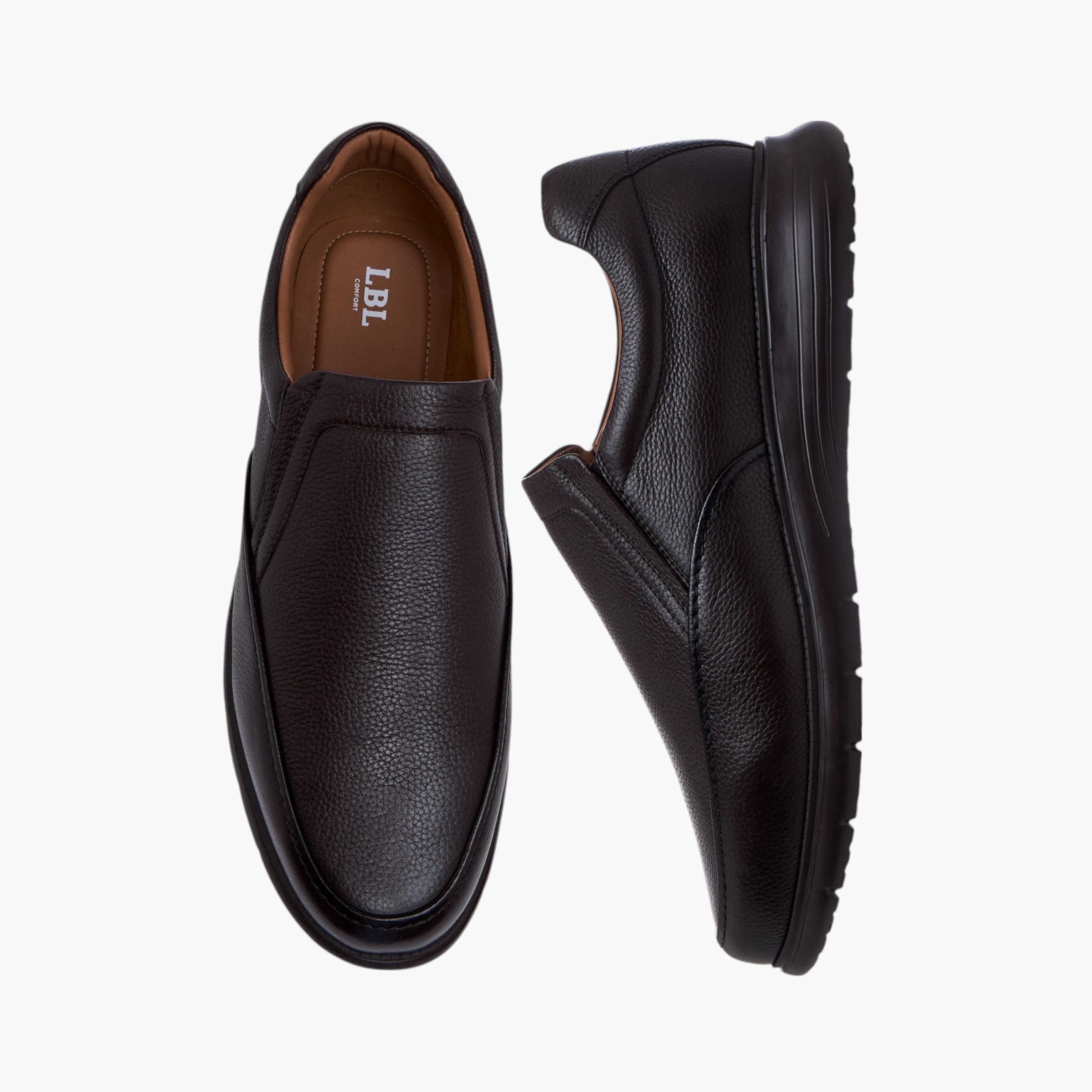 LBL by Shoexpress Solid Slip-On Loafers-men-shoes-formalshoes-image-1