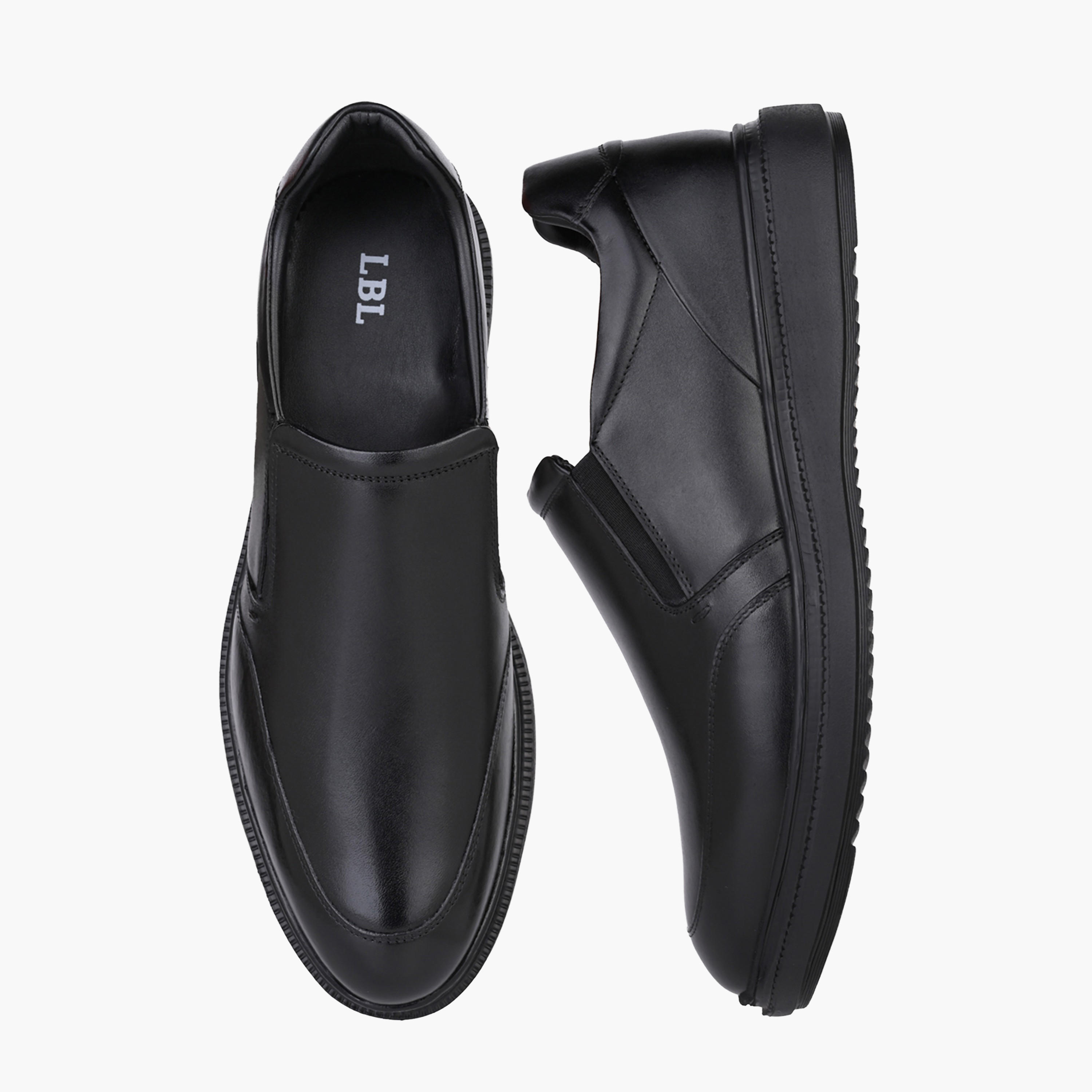 LBL by Shoexpress Men Leather Slip-On Loafers-men-shoes-formalshoes-image-1