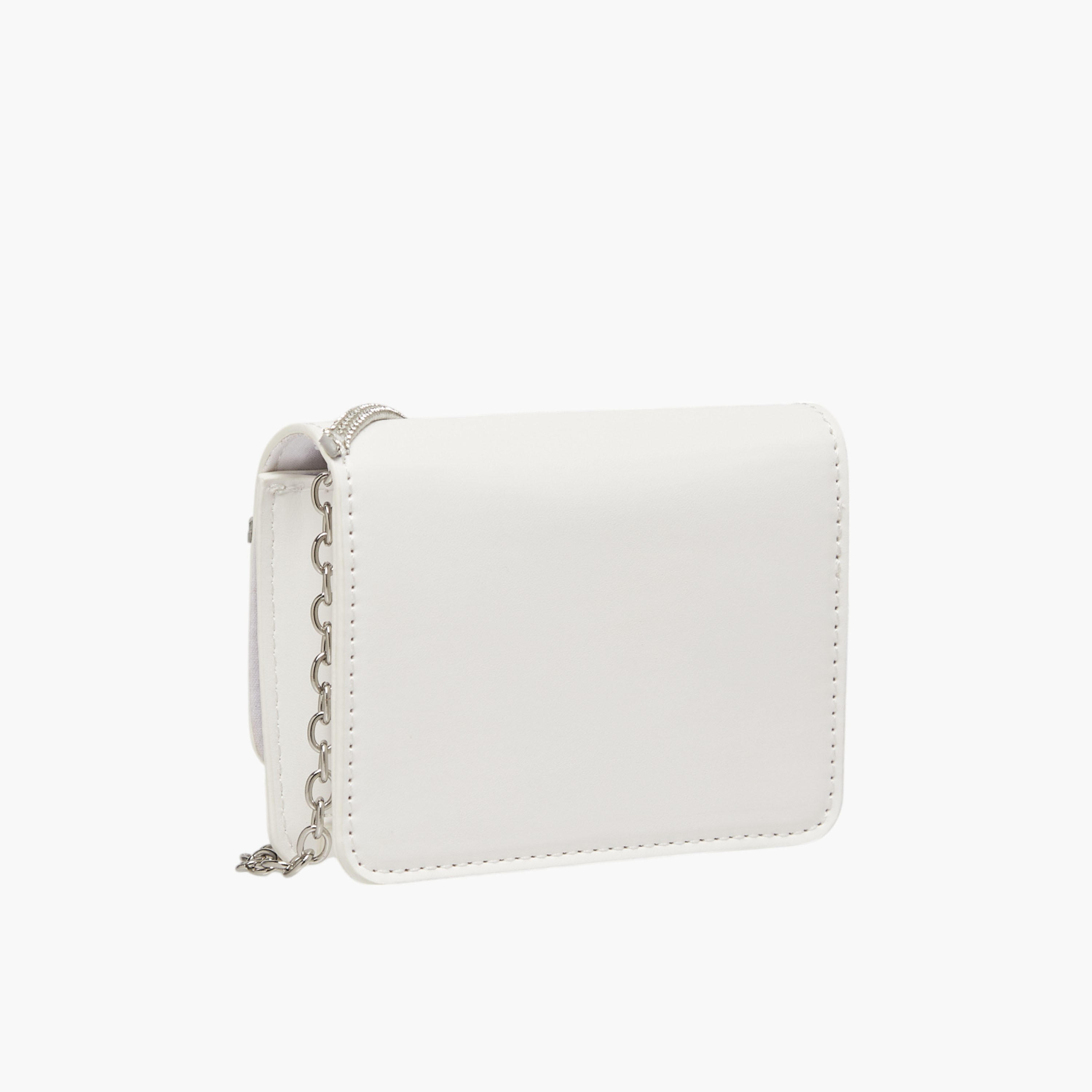 شنطة كروس بودي مزينة بحزام سلسلة وزر إغلاق من فلورا بيلا-girls-accessories-bags-image-3