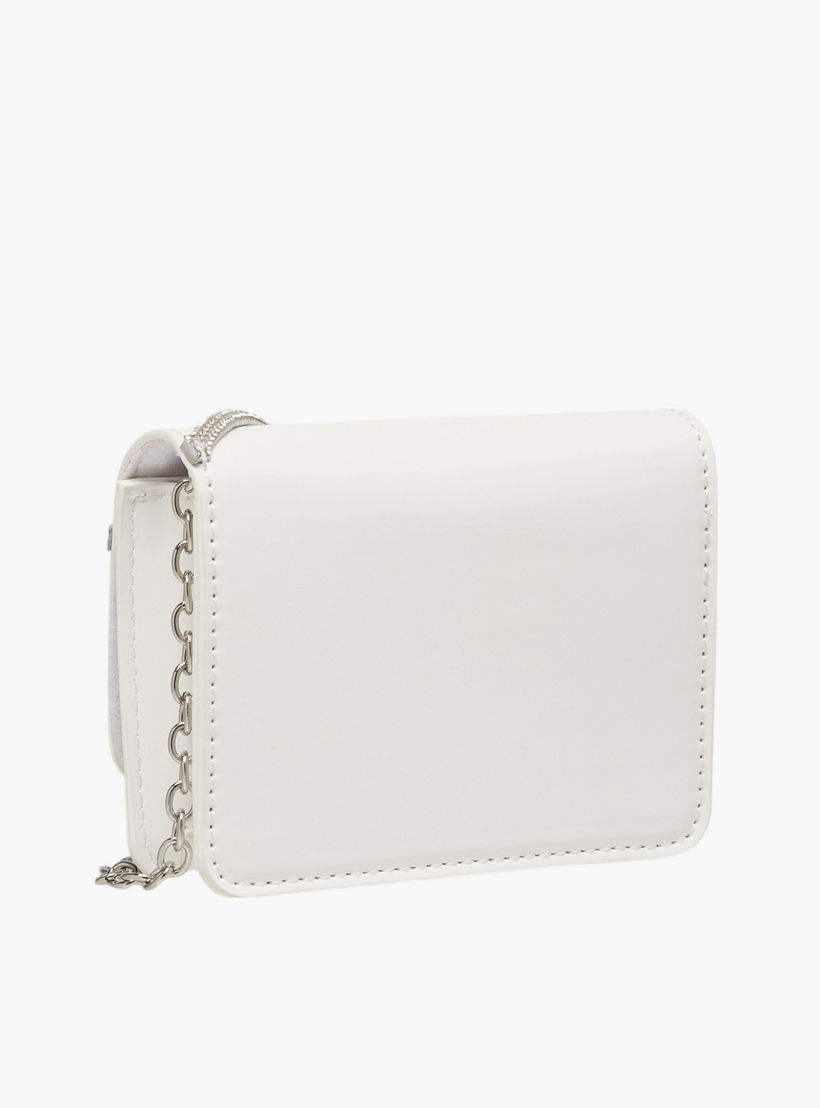 شنطة كروس بودي مزينة بحزام سلسلة وزر إغلاق من فلورا بيلا-girls-accessories-bags-image-3