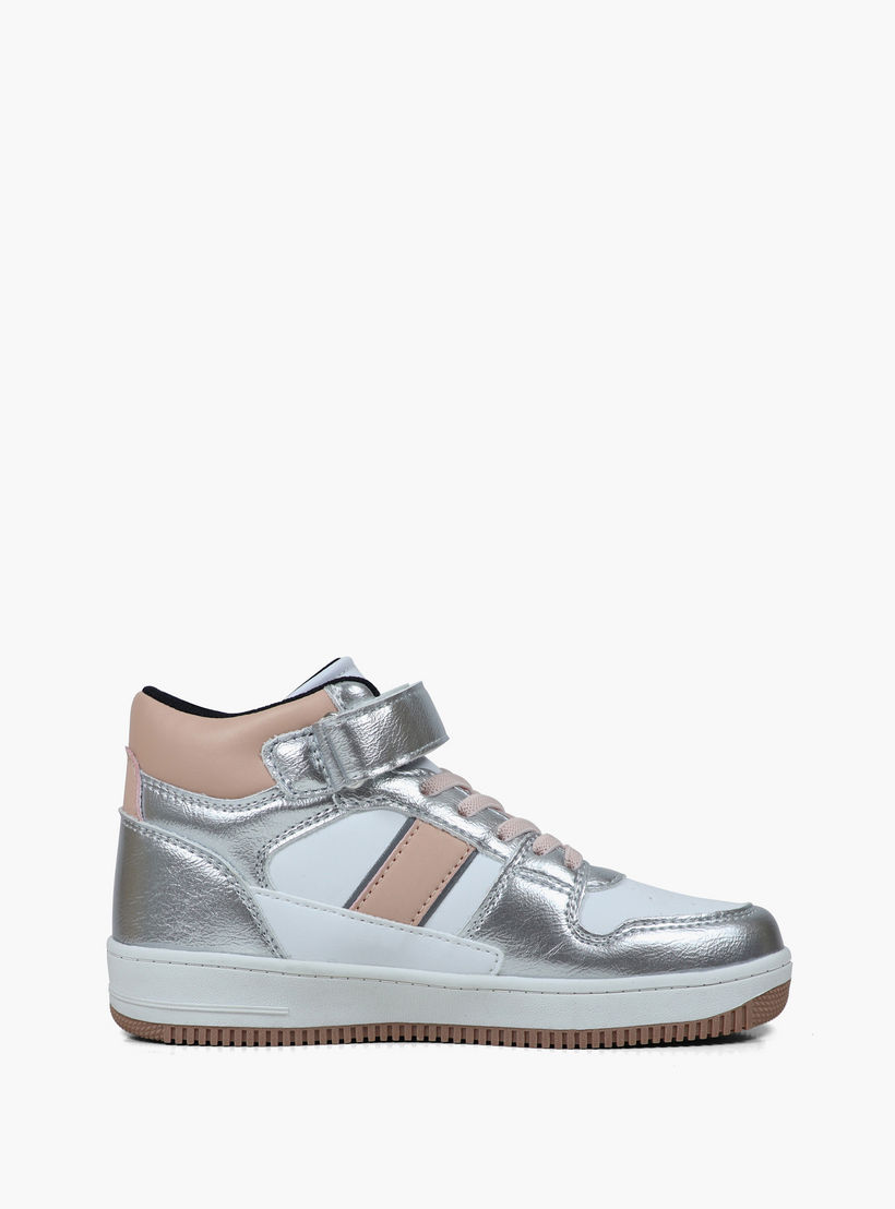حذاء سنيكرز عالي "بوسطن ميد II" بشريط إغلاق لاصق للبنات من جاب - GPK5217100050-girls-shoes-sneakers-image-3
