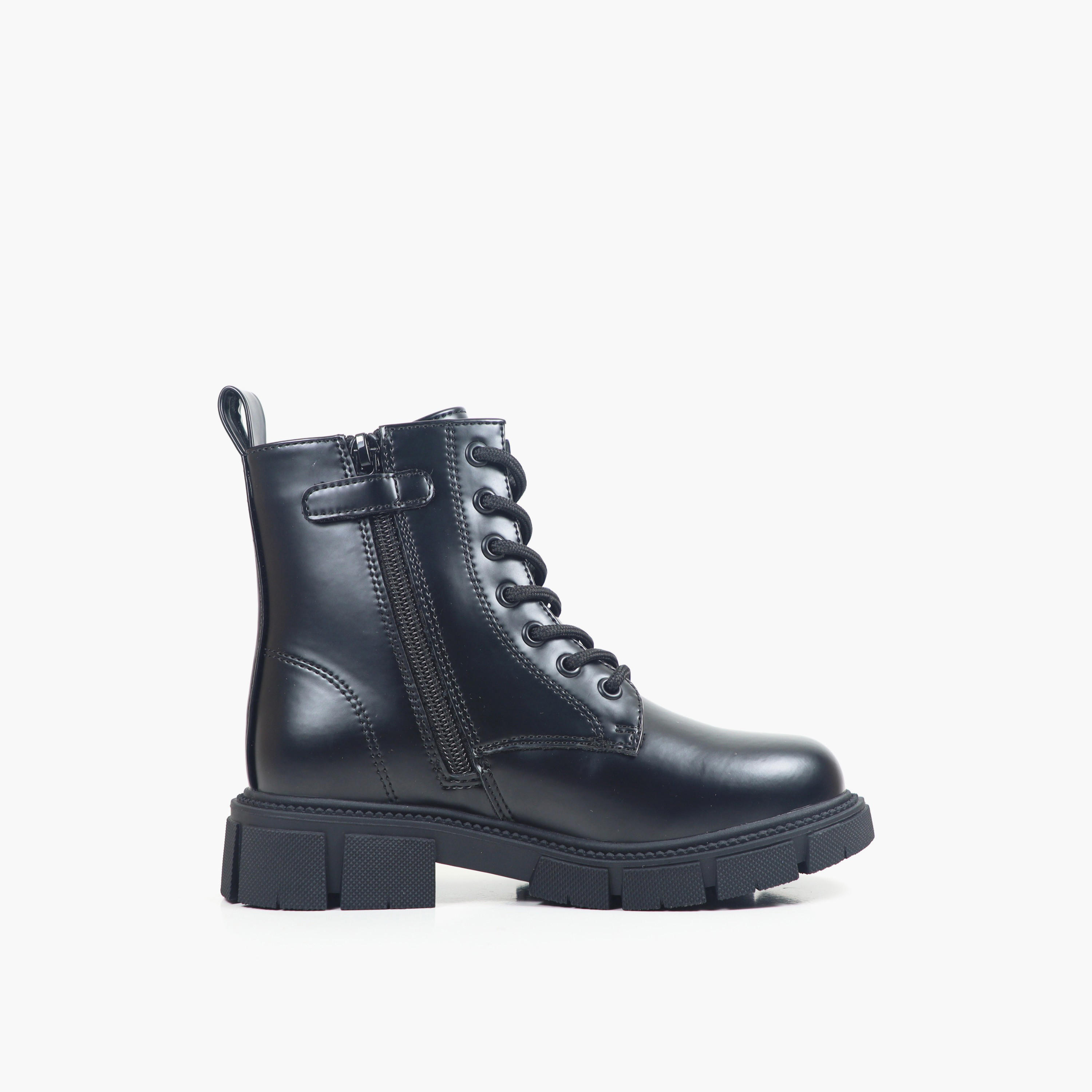 GAP Girls ASPEN Block Heel Ankle Boots-girls-shoes-boots-image-3