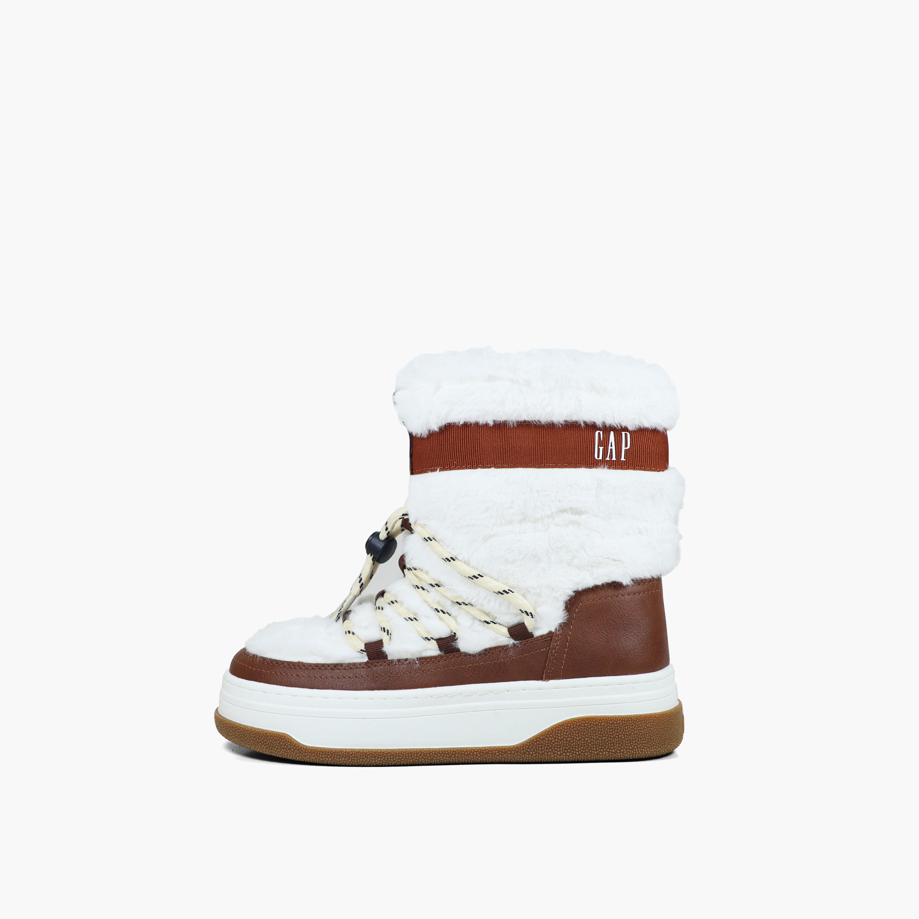 GAP Women's PARADISE HIGH FUR Lace-Up Ankle Boots - GPW5212083810-women-shoes-boots-image-1