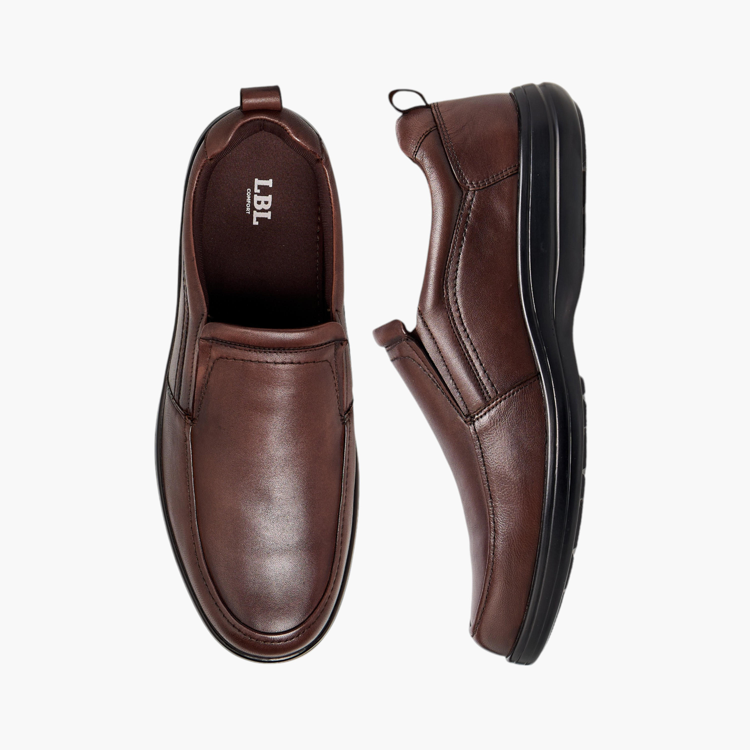 LBL by Shoexpress Solid Slip-On Loafers-men-shoes-formalshoes-image-1
