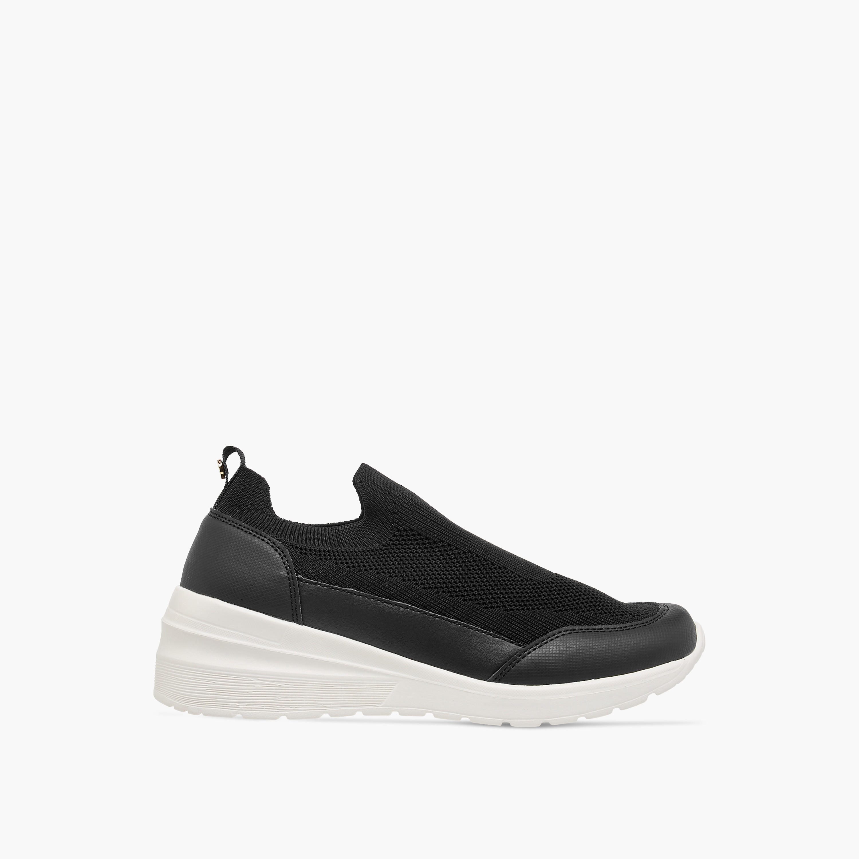 Flora Bella Textured Slip-On Sneakers with Pull Tab Detail-women-shoes-sneakers-image-3