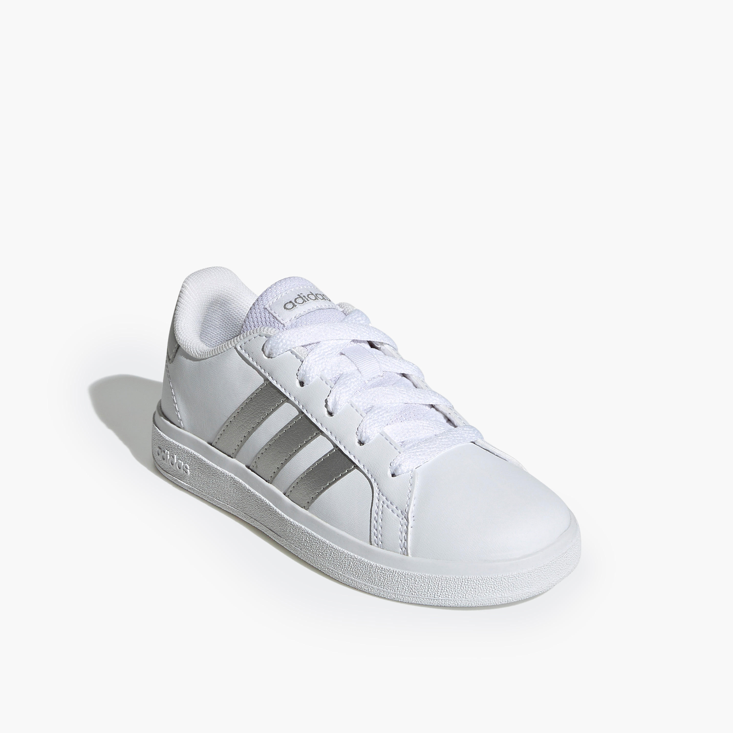Adidas Girls GRAND COURT 2.0 K Lace-Up Sneakers-girls-shoes-sneakers-image-1