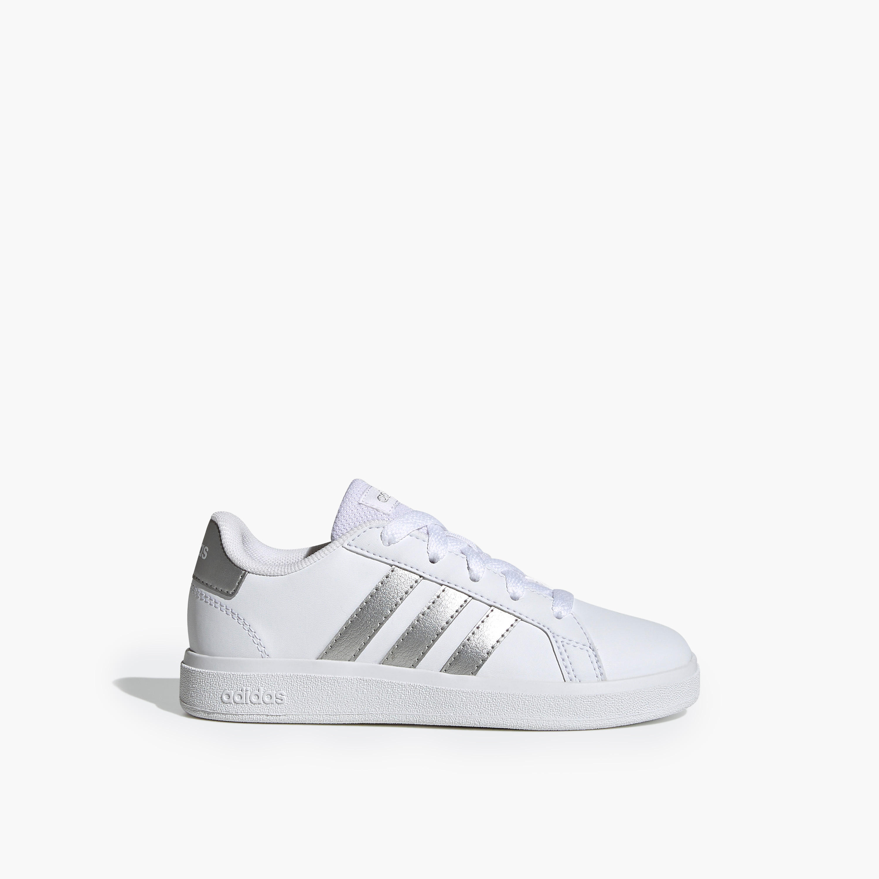 Adidas Girls GRAND COURT 2.0 K Lace-Up Sneakers-girls-shoes-sneakers-image-2