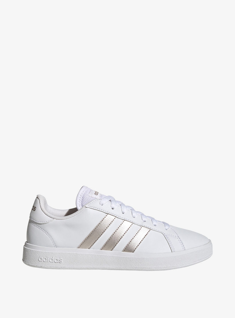 حذاء سنيكرز بكاحل منخفض ورباط إغلاق جراند كورت 2.0 للنساء من أديداس - GW9263-sports-women-shoes-image-2