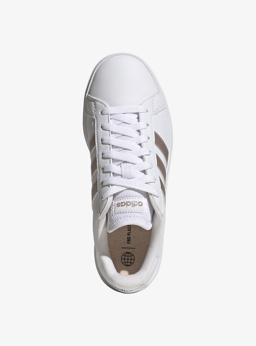حذاء سنيكرز بكاحل منخفض ورباط إغلاق جراند كورت 2.0 للنساء من أديداس - GW9263-sports-women-shoes-image-3
