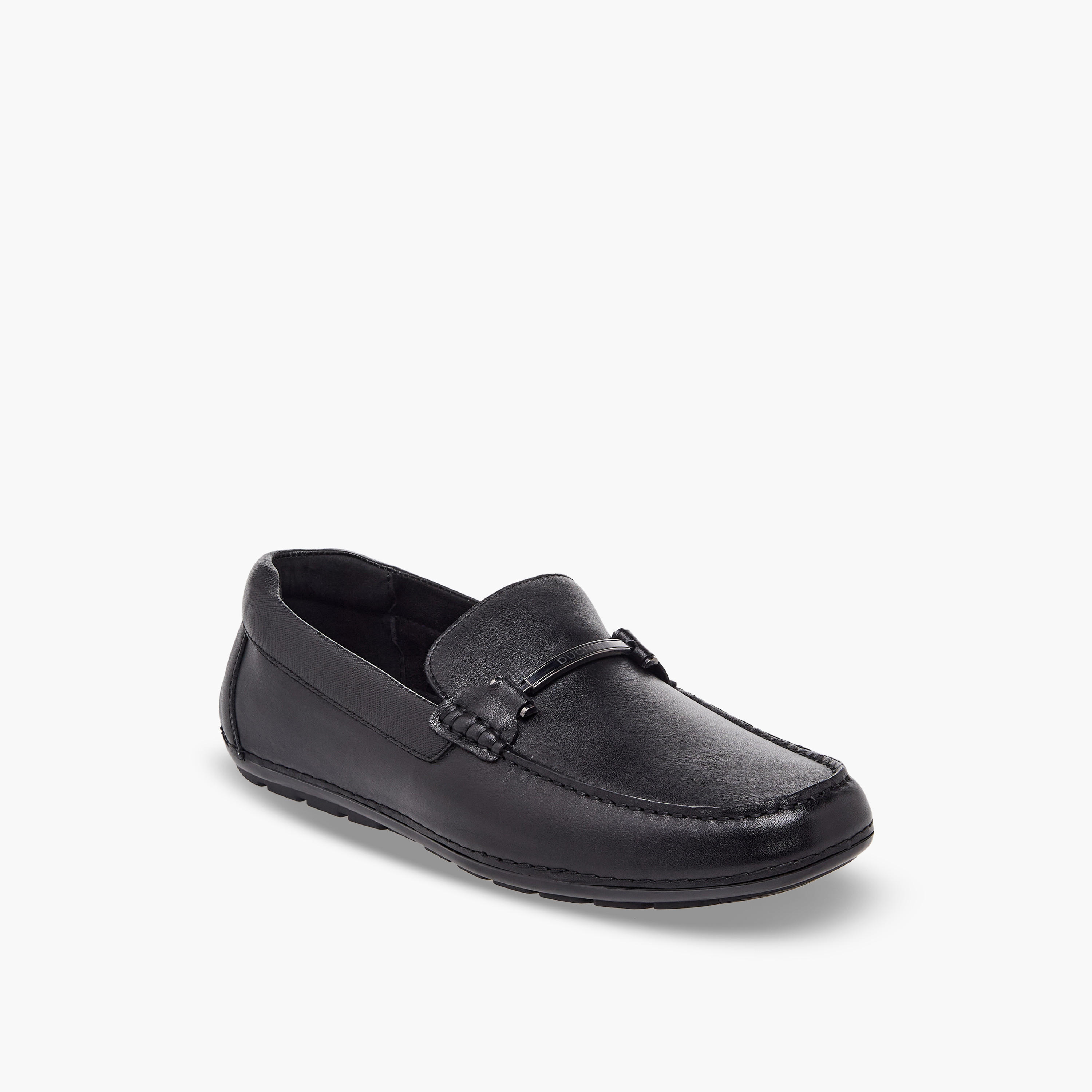 Duchini Men Horsebit Accent Leather Loafers-men-shoes-formalshoes-image-2