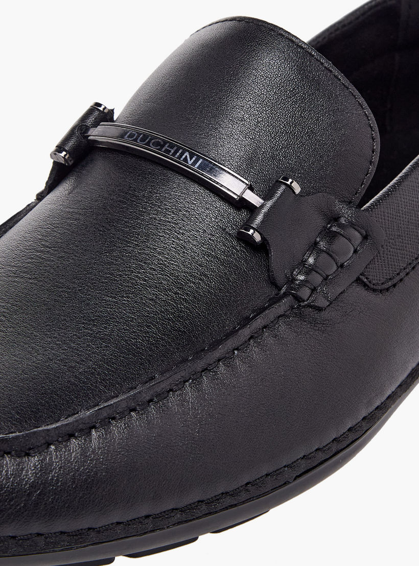 Duchini Men Horsebit Accent Leather Loafers-men-shoes-formalshoes-image-7