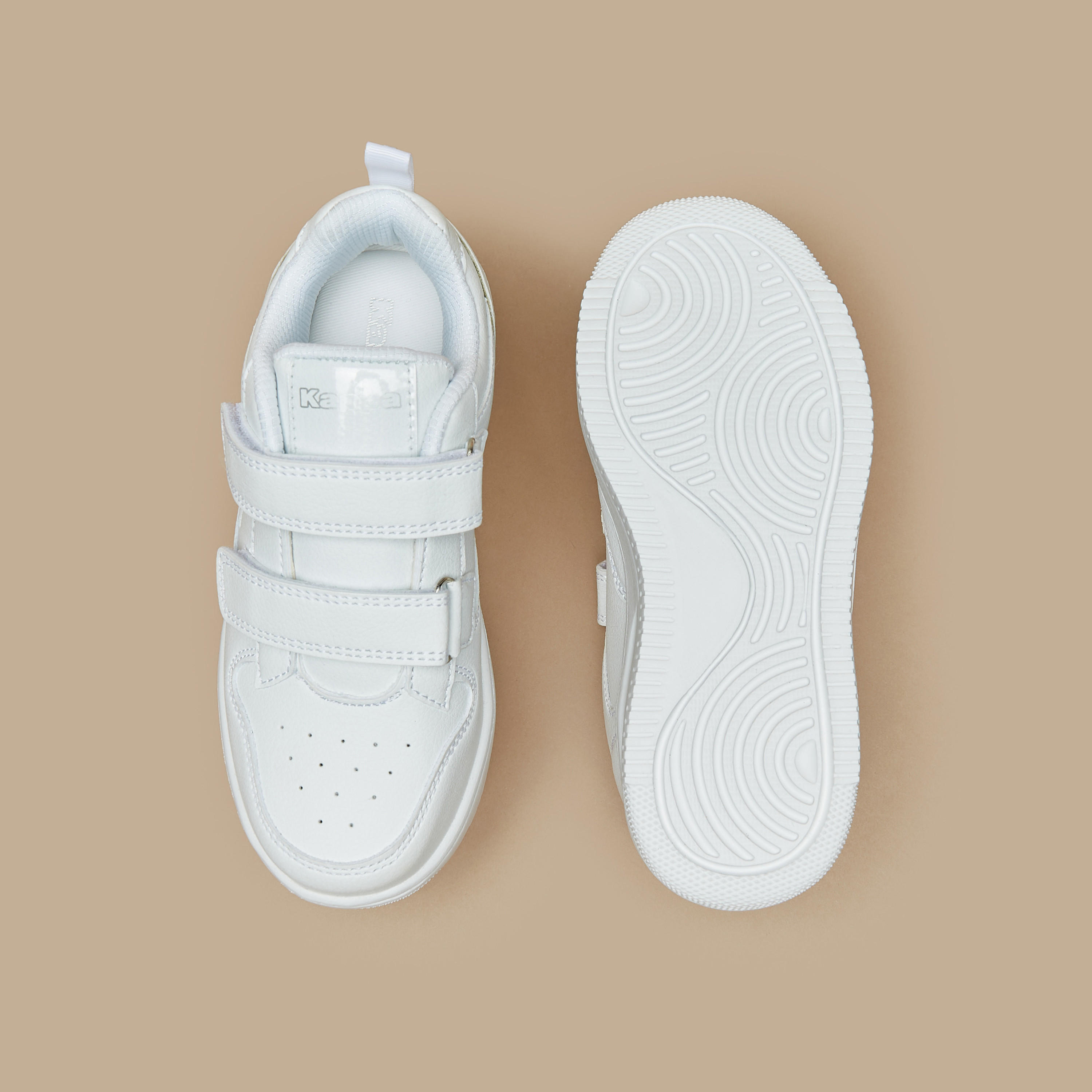 Kappa Kids Hook & Loop Ankle Sneakers Grippy Sole Shoes-boys-shoes-schoolshoes-image-4