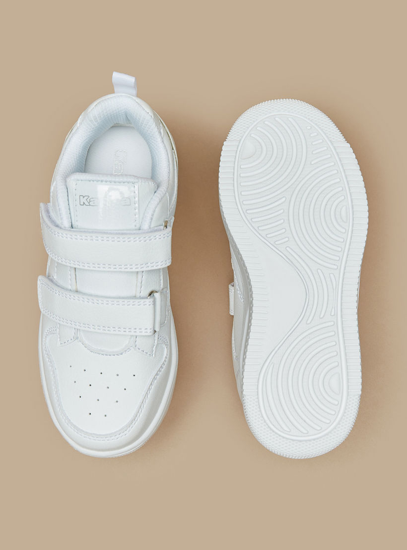 Kappa Kids Hook & Loop Ankle Sneakers Grippy Sole Shoes-boys-shoes-schoolshoes-image-4