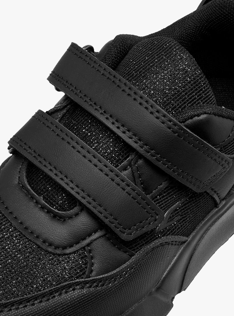 Dash Panelled School Shoes with Hook and Loop Closure-girls-shoes-schoolshoes-image-4