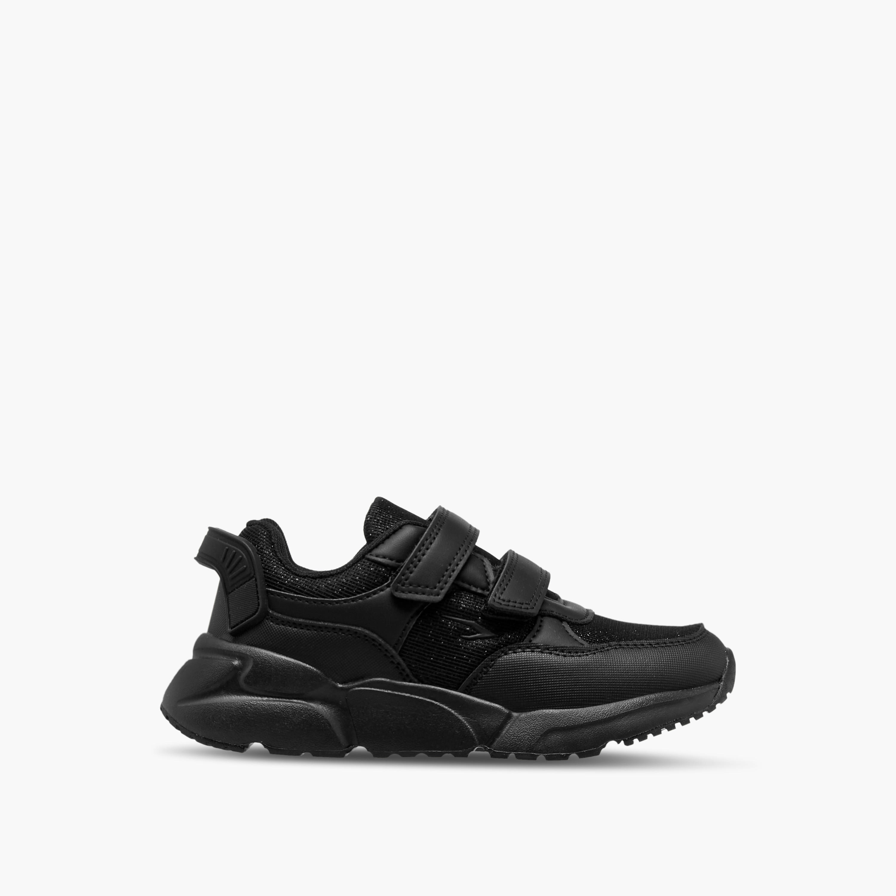 Dash Panelled School Shoes with Hook and Loop Closure-girls-shoes-schoolshoes-image-2