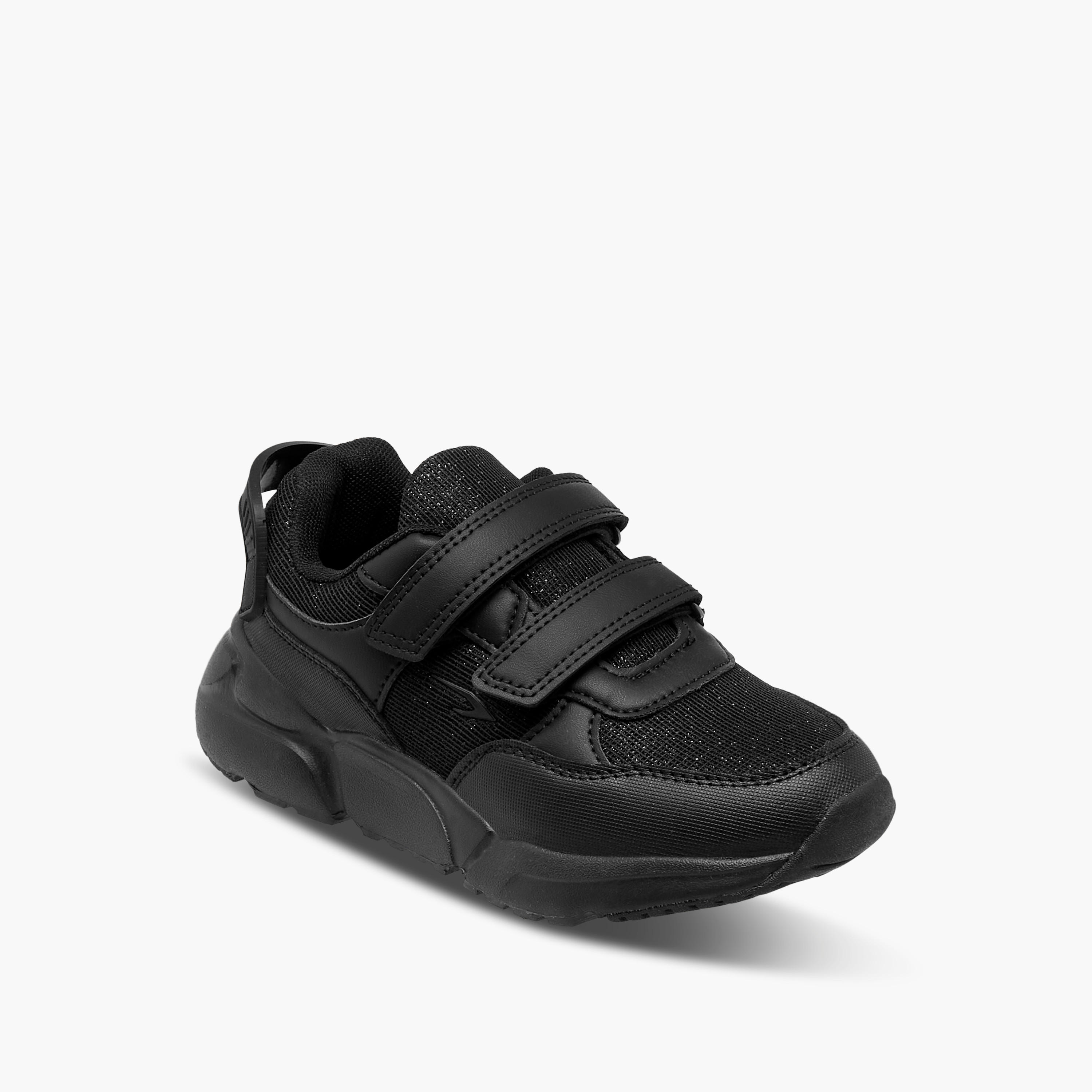 Dash Panelled School Shoes with Hook and Loop Closure-girls-shoes-schoolshoes-image-3