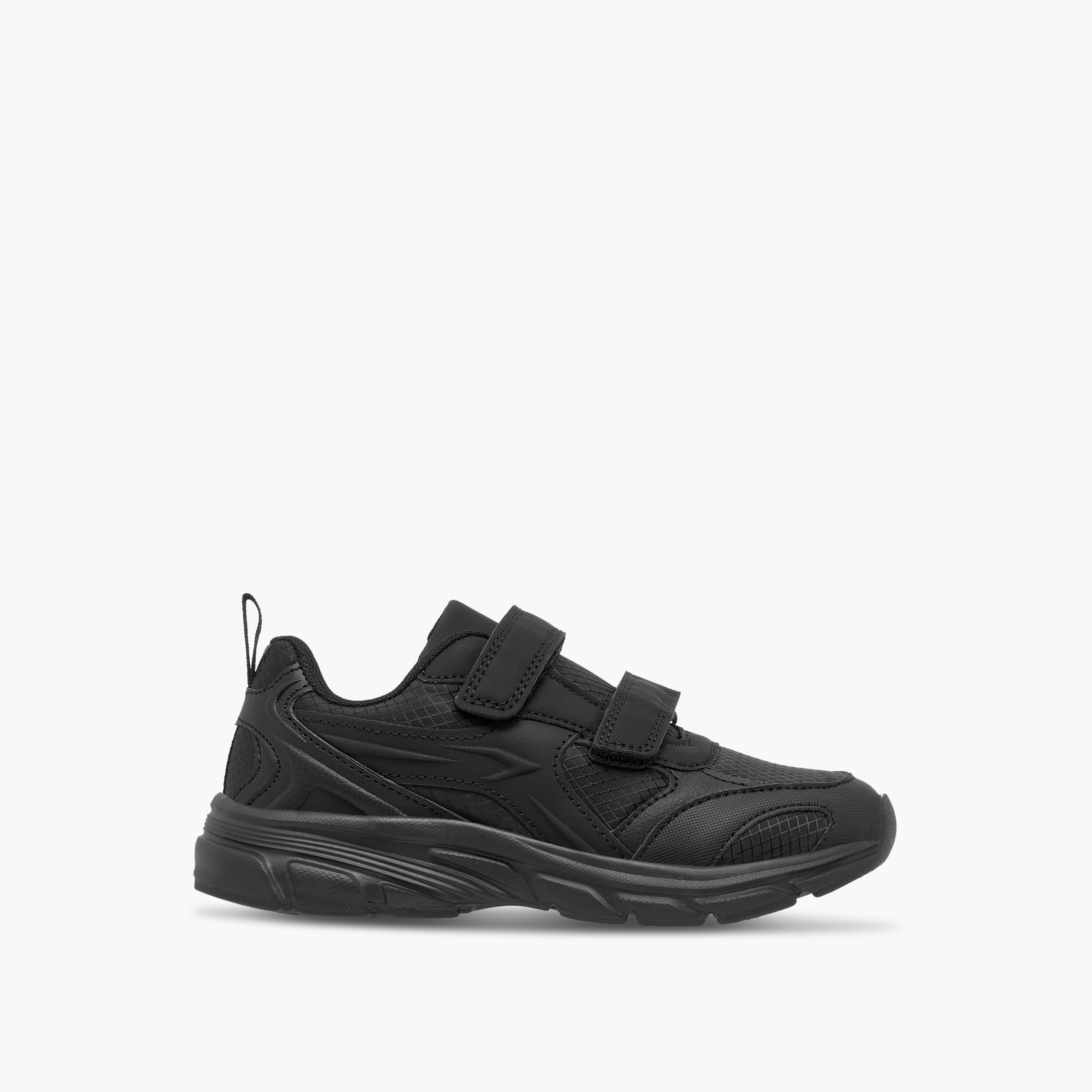 Dash Panelled School Shoes with Hook and Loop Closure-boys-shoes-schoolshoes-image-3