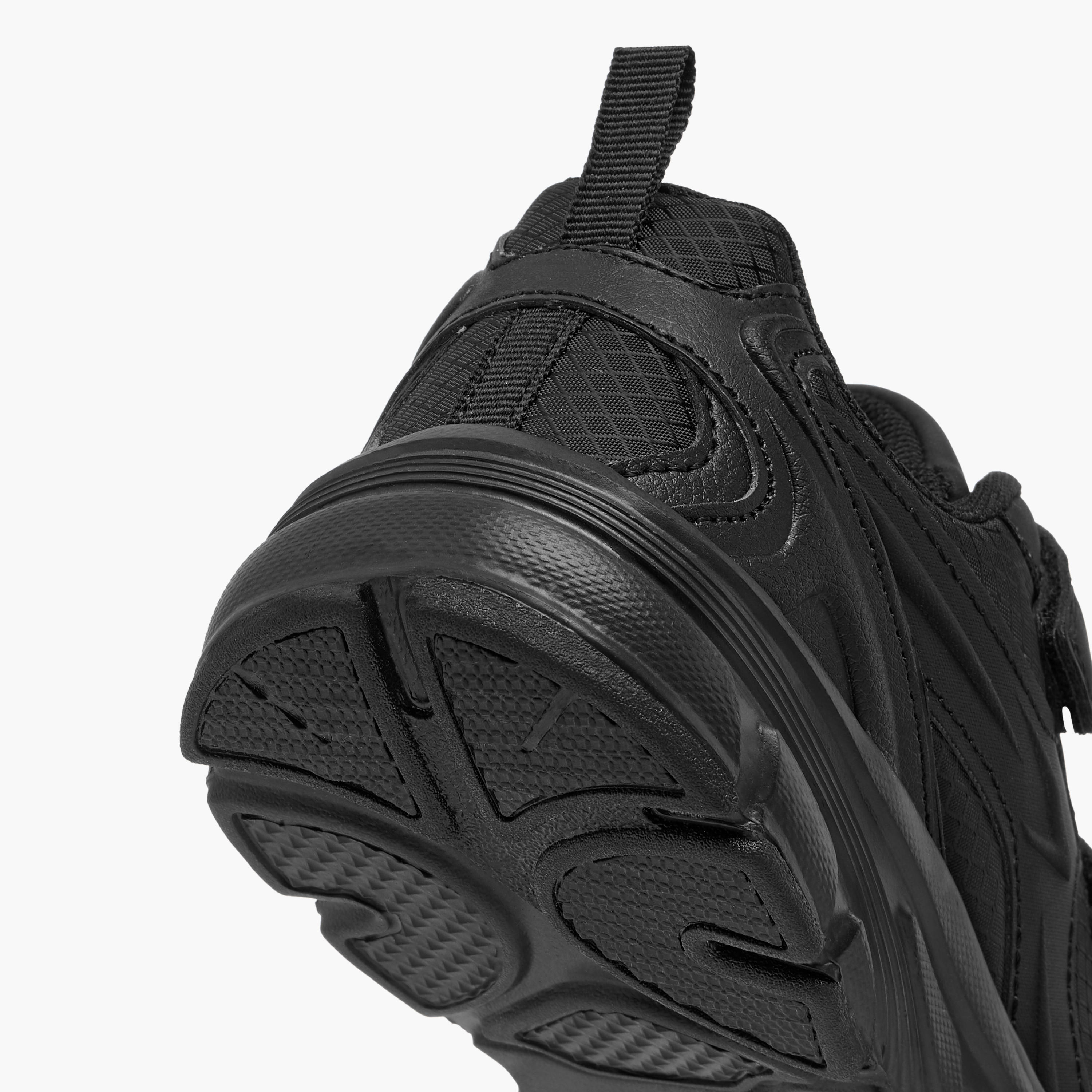 Dash Panelled School Shoes with Hook and Loop Closure-boys-shoes-schoolshoes-image-5