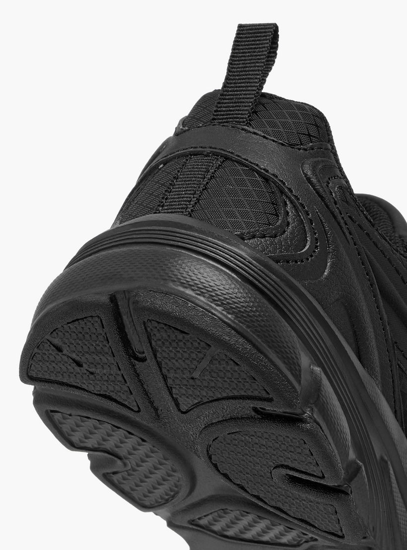 Dash Panelled School Shoes with Hook and Loop Closure-boys-shoes-schoolshoes-image-5