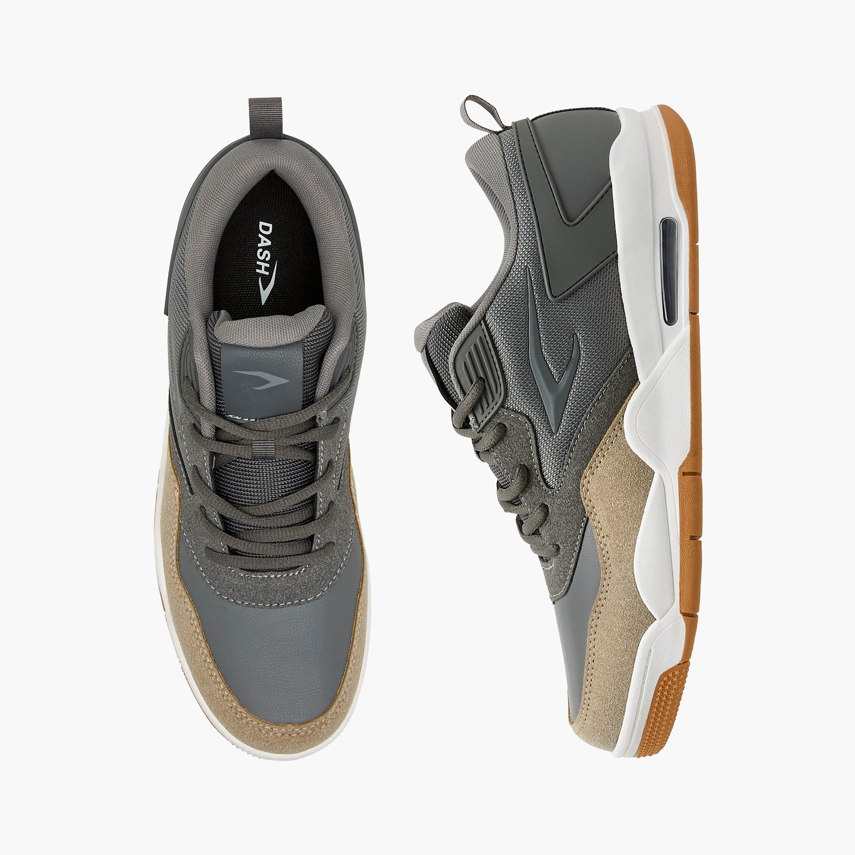 Dash Men Lace-Up Ankle Sneakers-men-shoes-sneakers-image-1