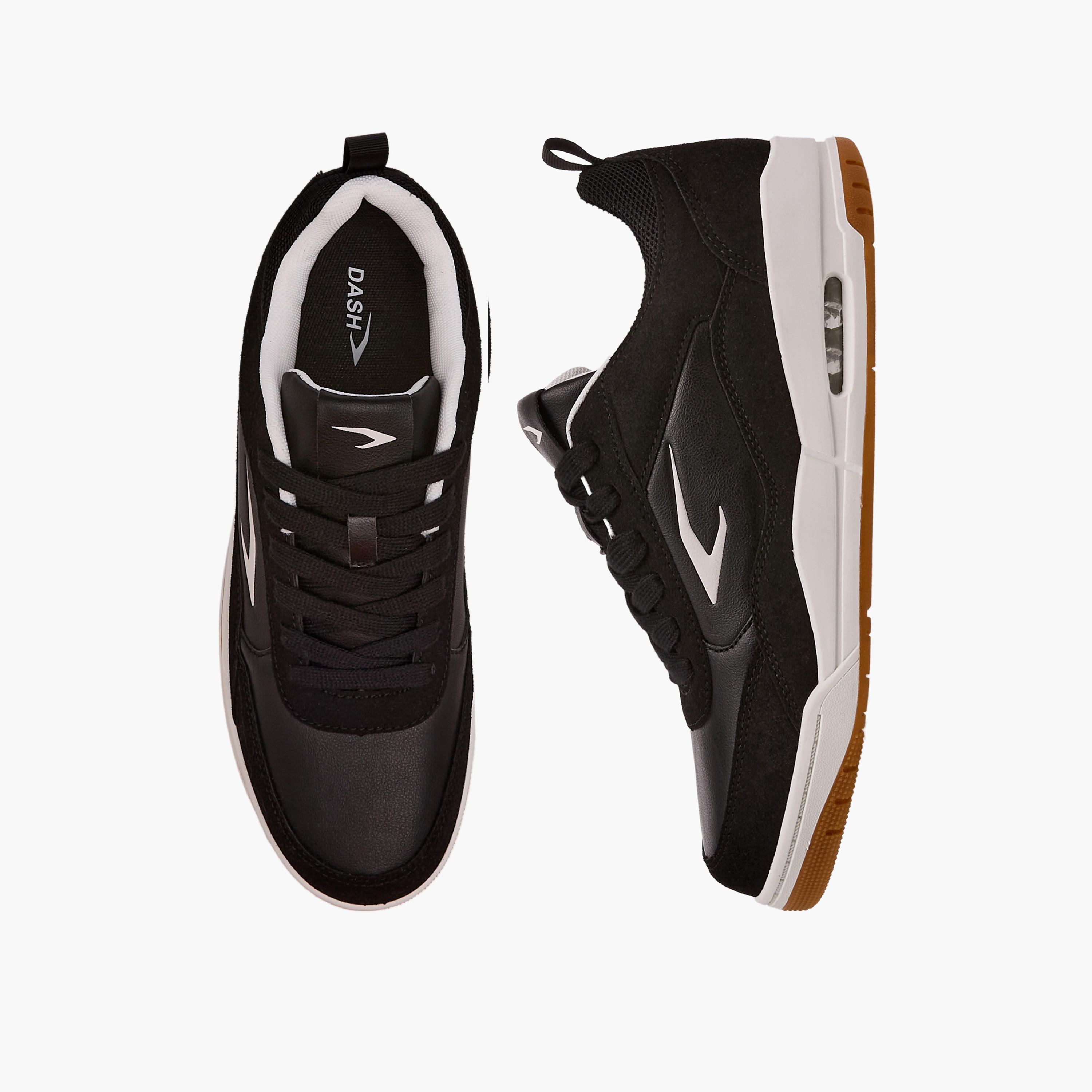 Dash Men Suede Lace-Up Ankle Sneakers-men-shoes-sneakers-image-1