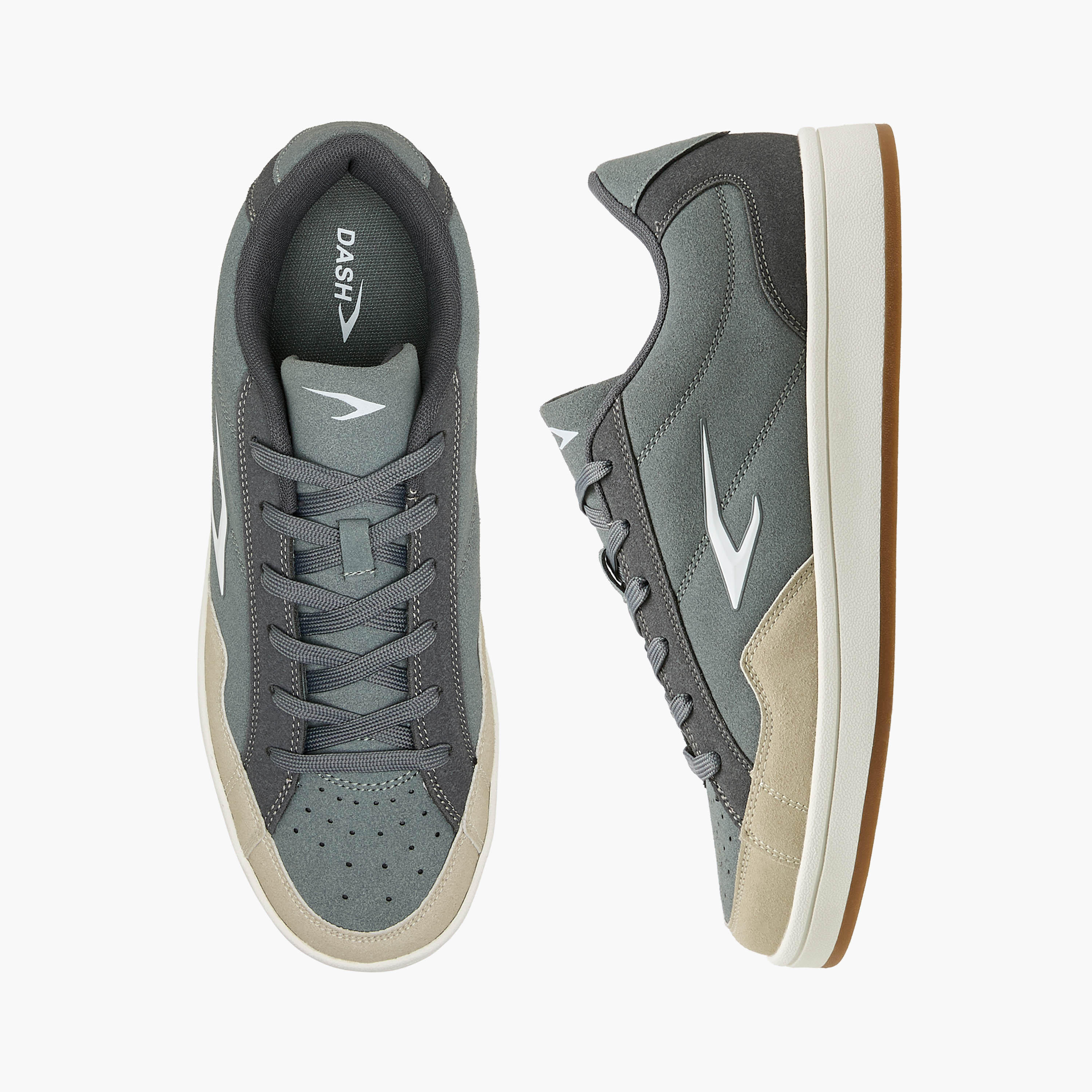 Dash Men Perforated Ankle Sneakers-men-shoes-sneakers-image-1