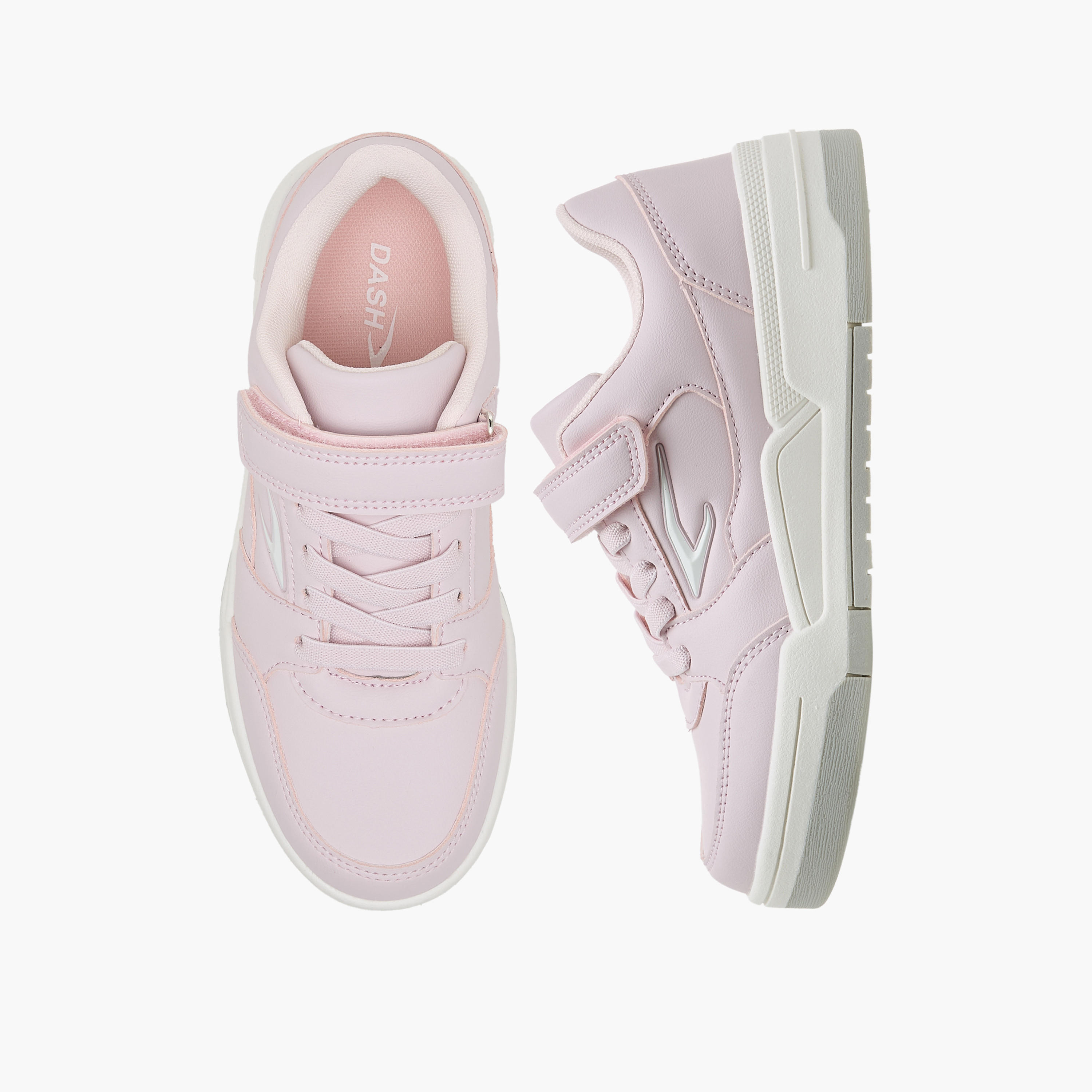 Dash Girls Hook & Loop Ankle Sneakers-girls-shoes-sneakers-image-1