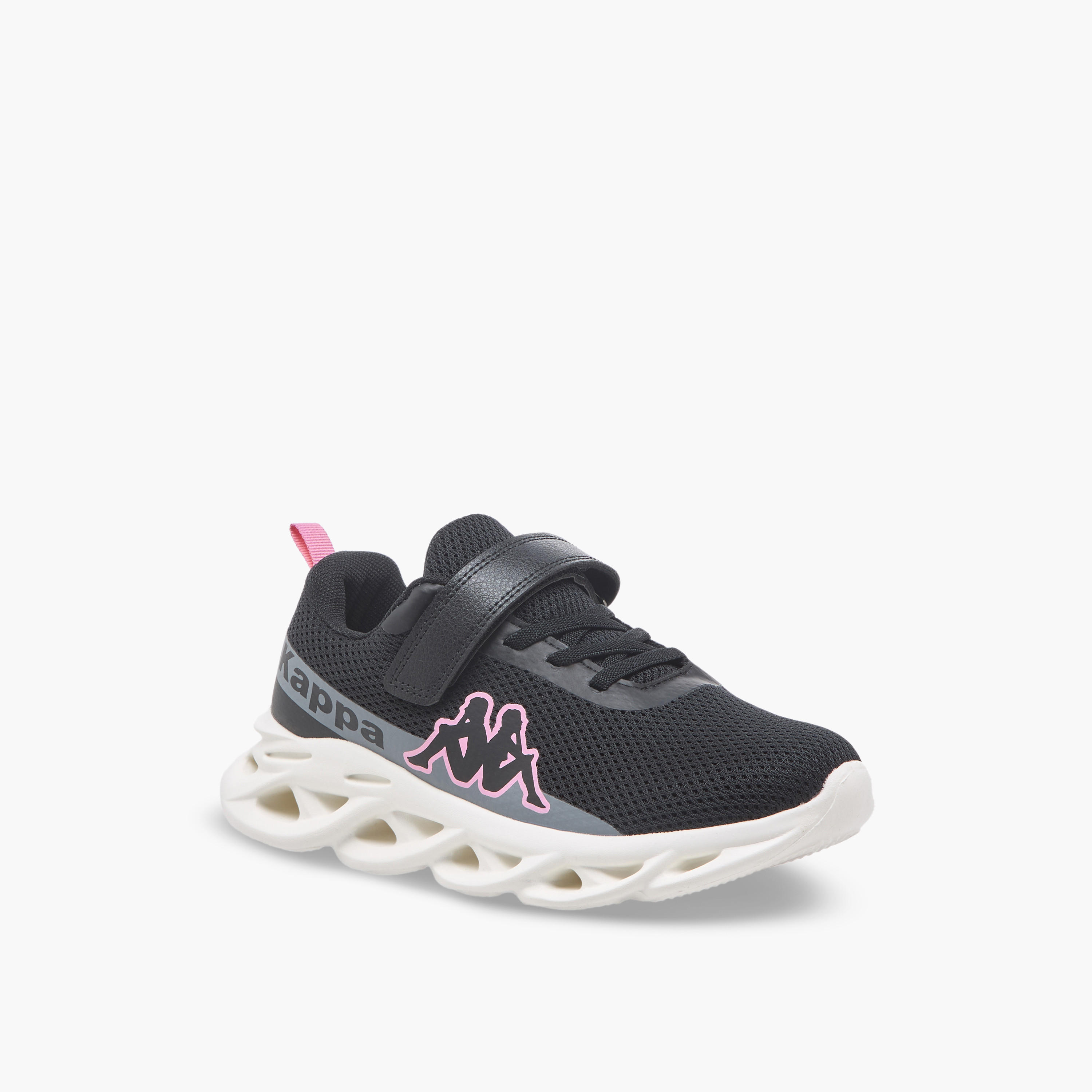 حذاء رياضي بطبعات شعار وشريط إغلاق لاصق للبنات من كابا-girls-shoes-sports-image-2